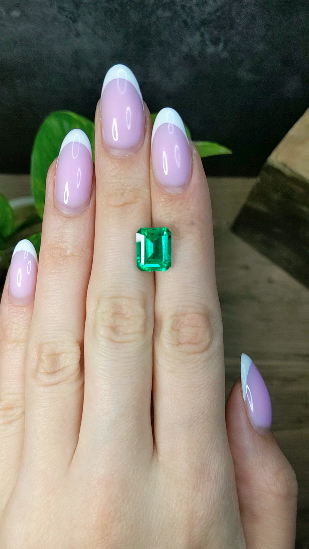 4.36 Ct. Emerald from Zambia Size Video