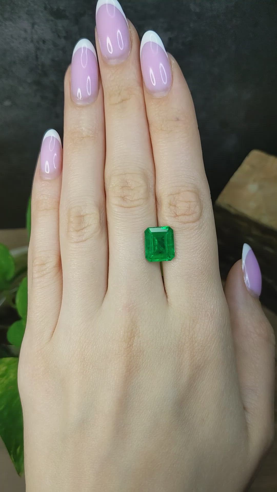4.89 Ct. Emerald from Colombia Size Video