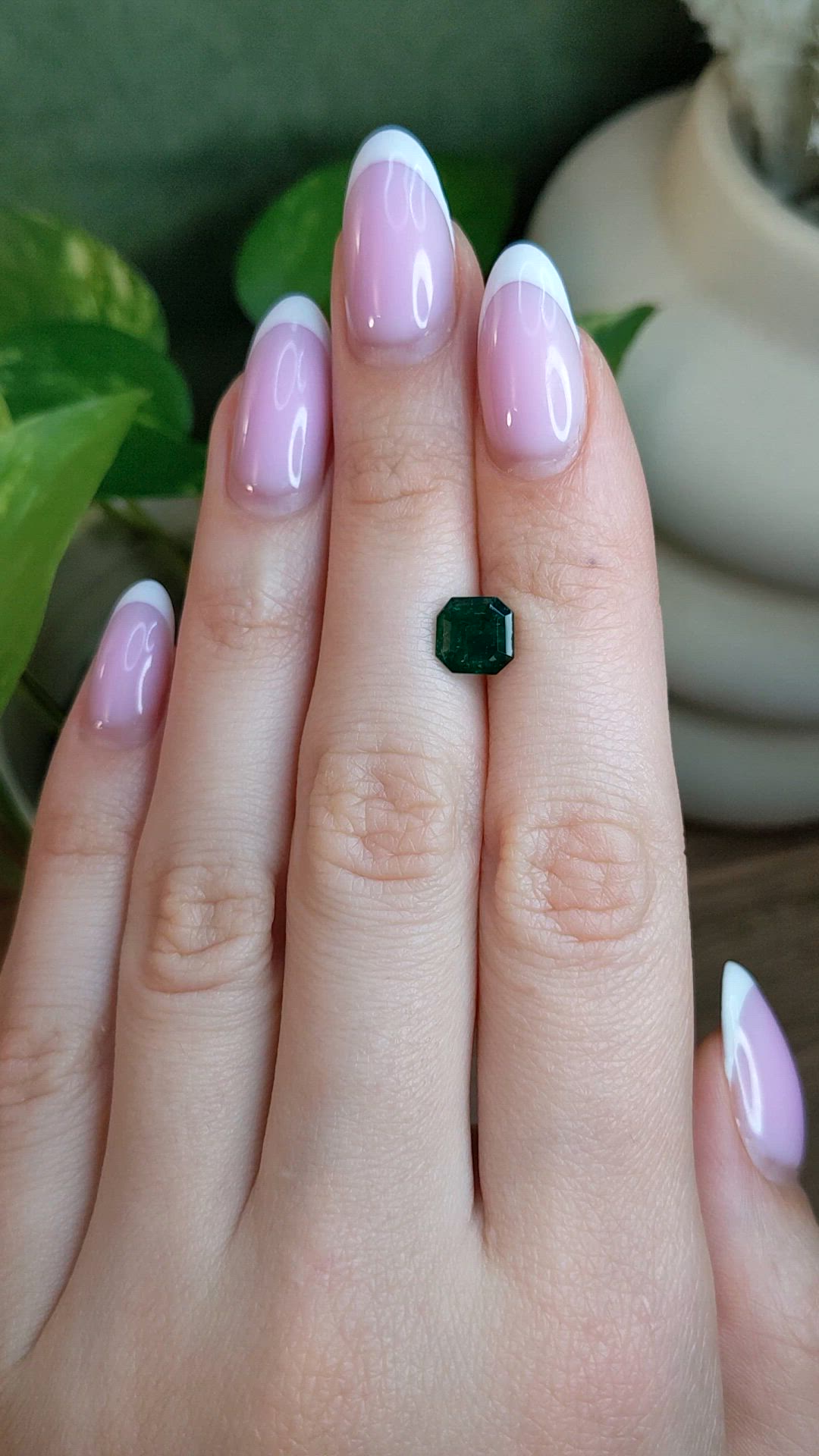 1.23 Ct. Emerald from Zambia Size Video