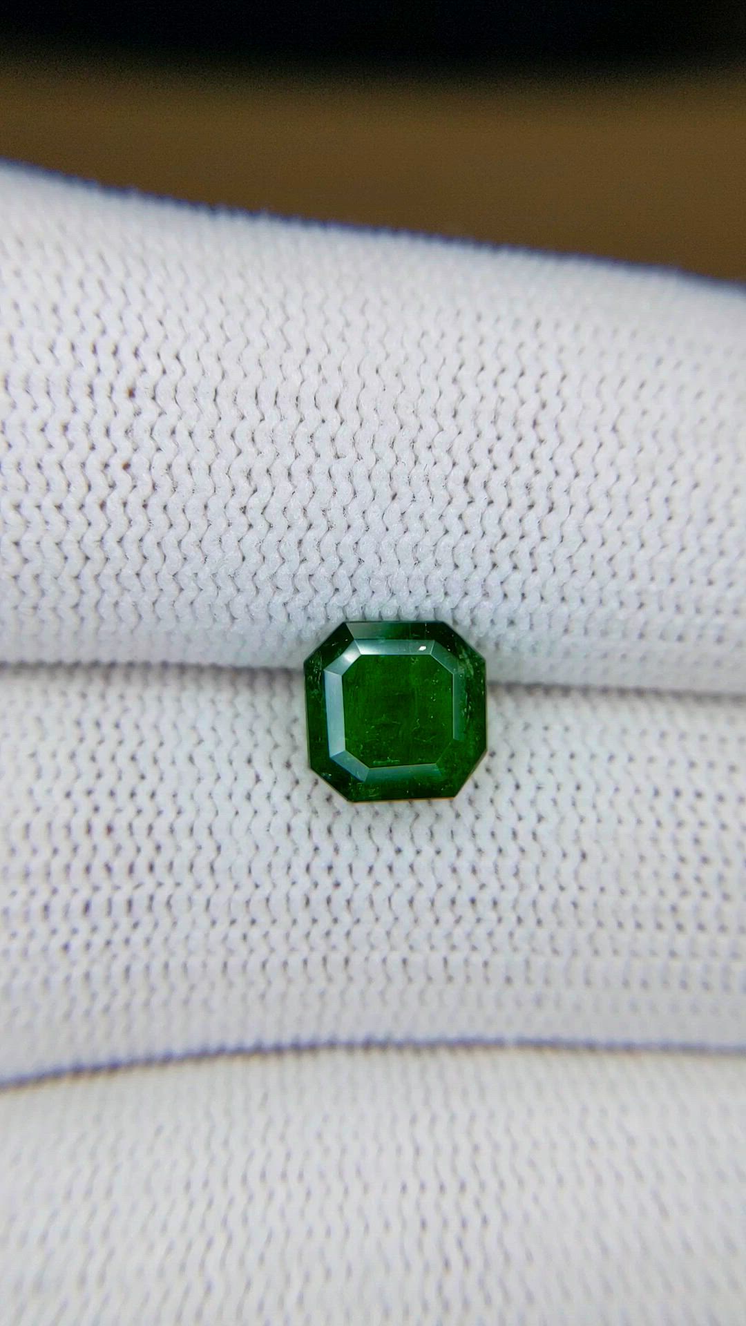 1.23 Ct. Emerald from Zambia Size Video