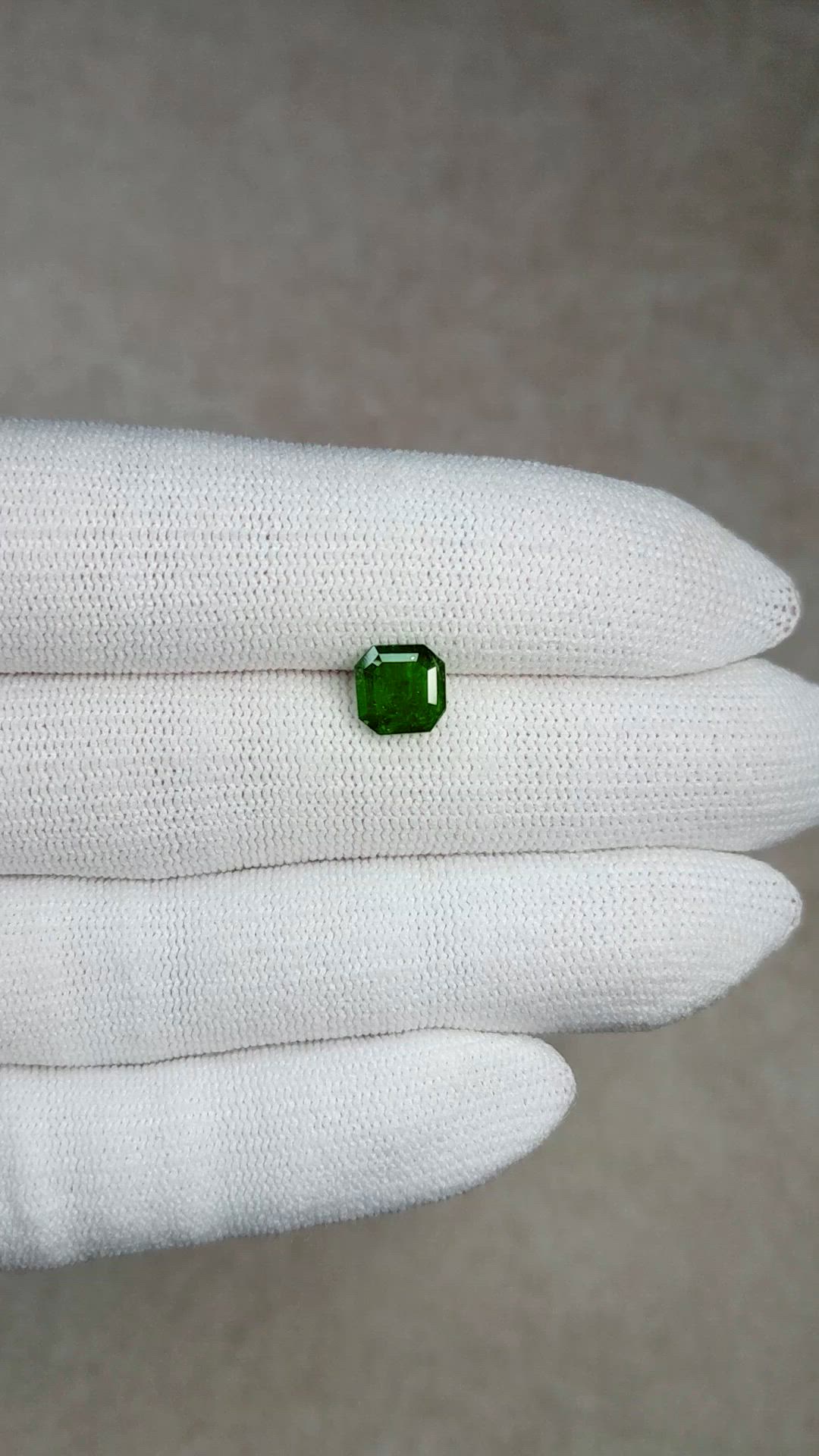 1.23 Ct. Emerald from Zambia Size Video