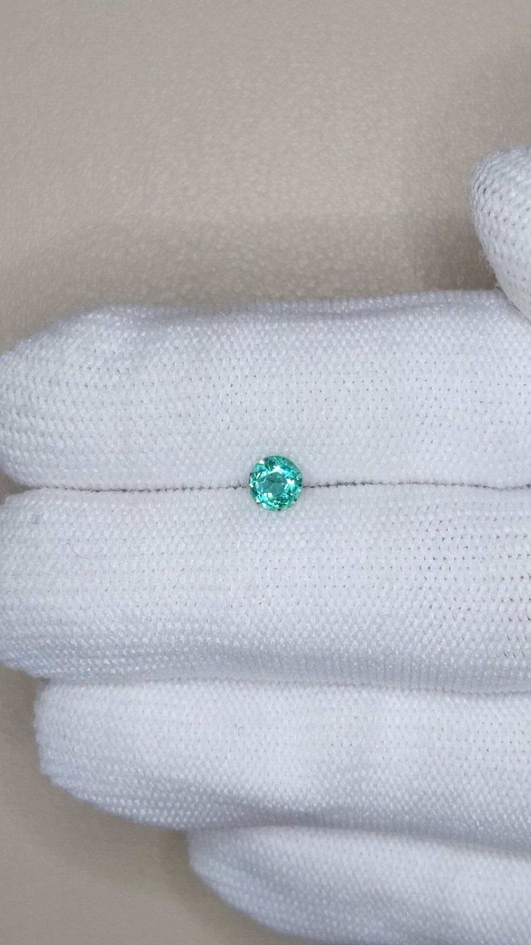 0.31 Ct. Emerald from Zambia Size Video