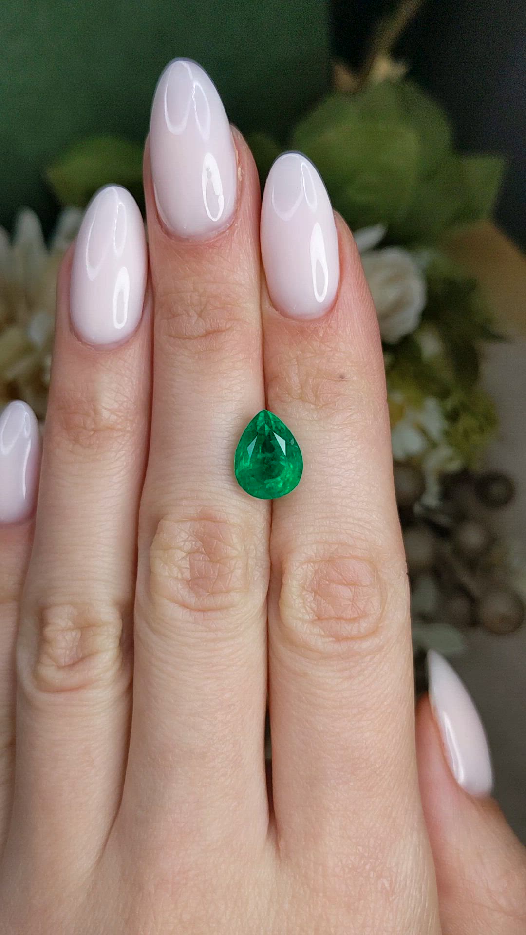 3.70 Ct. Emerald from Zambia Size Video