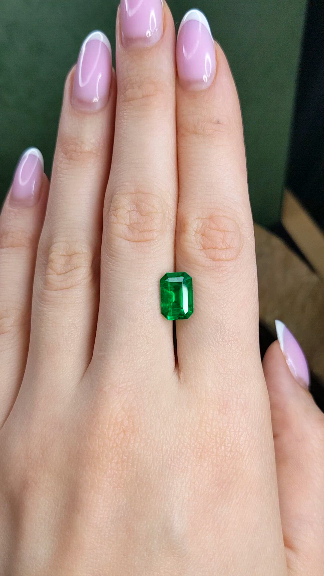 2.85 Ct. Emerald from Brazil Size Video