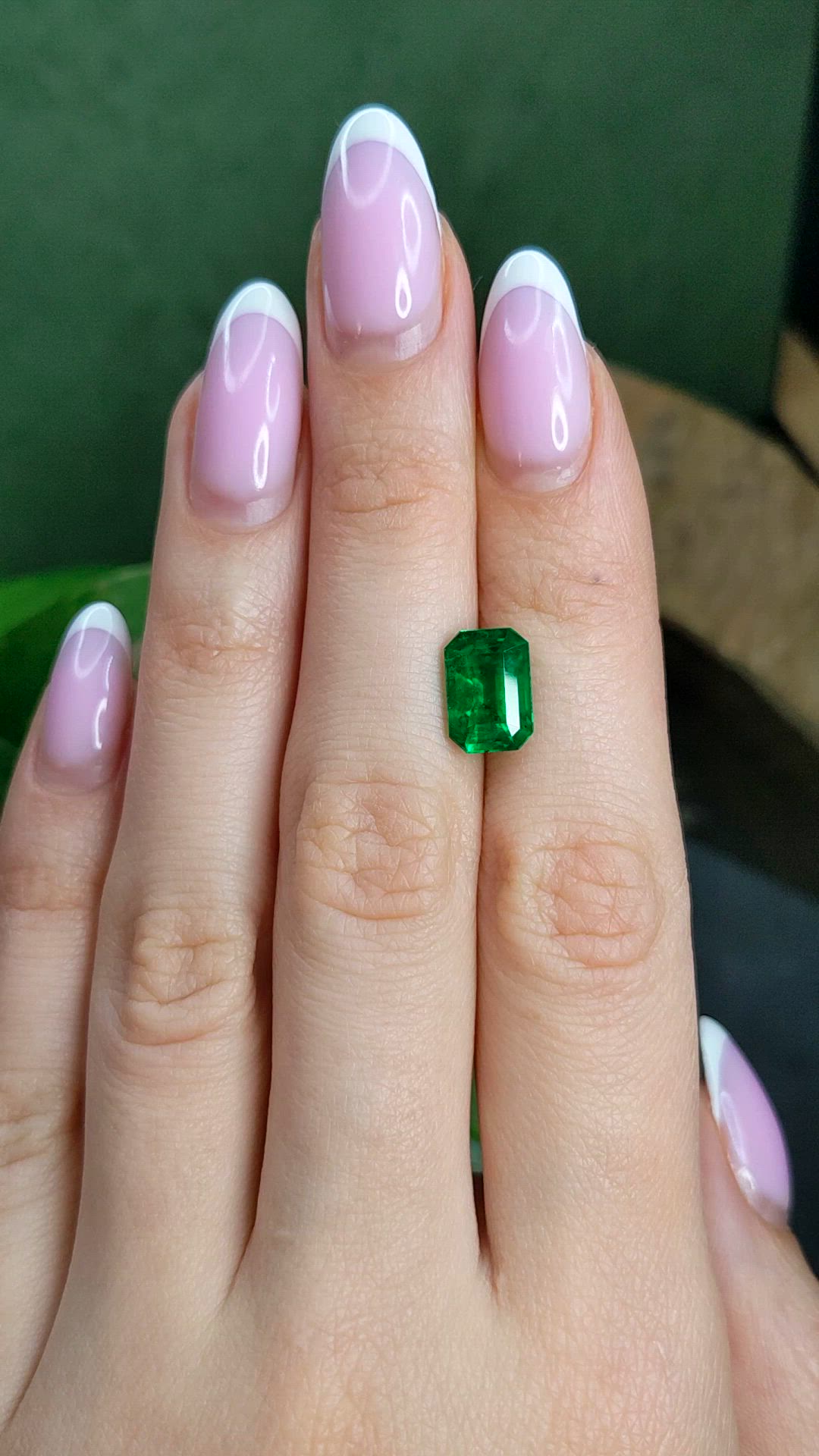 2.85 Ct. Emerald from Brazil Size Video