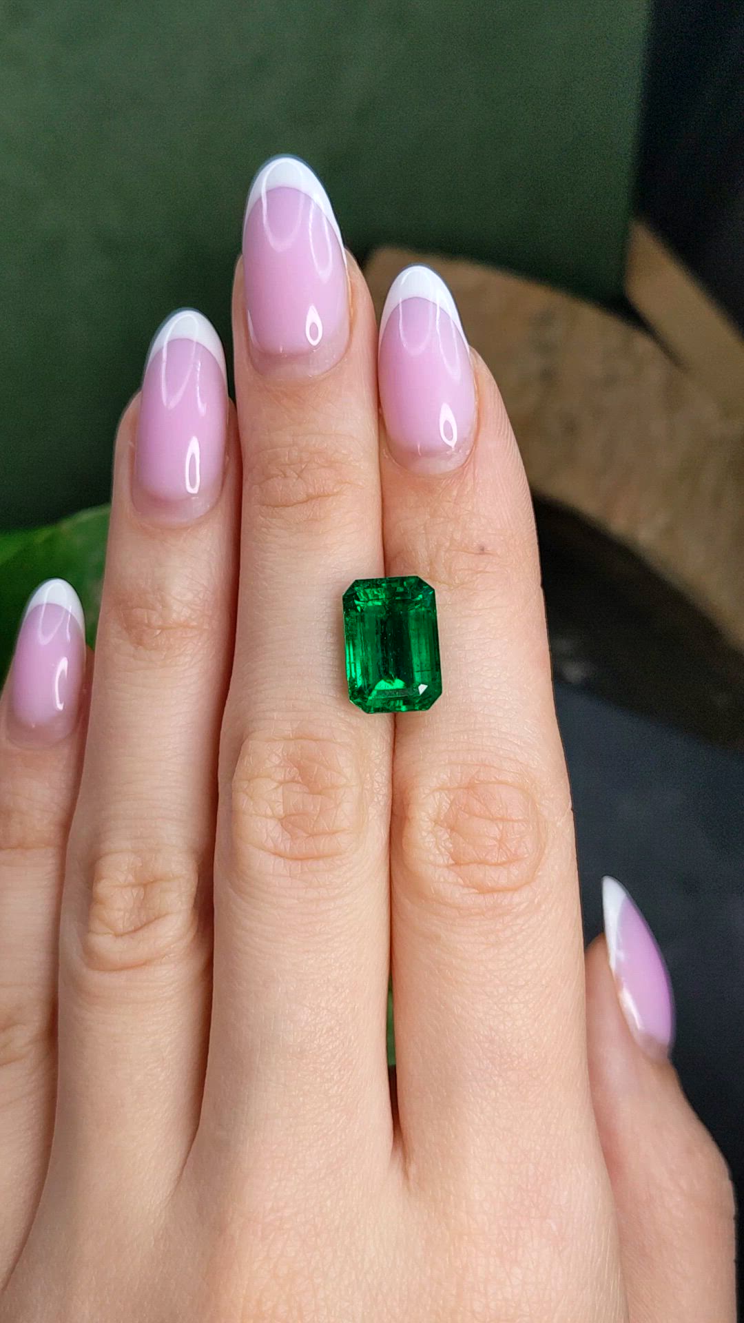 6.68 Ct. Emerald from Zambia Size Video