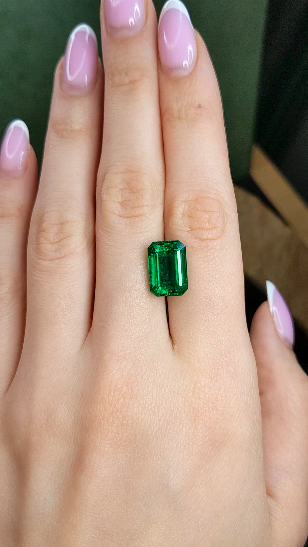 6.68 Ct. Emerald from Zambia Size Video