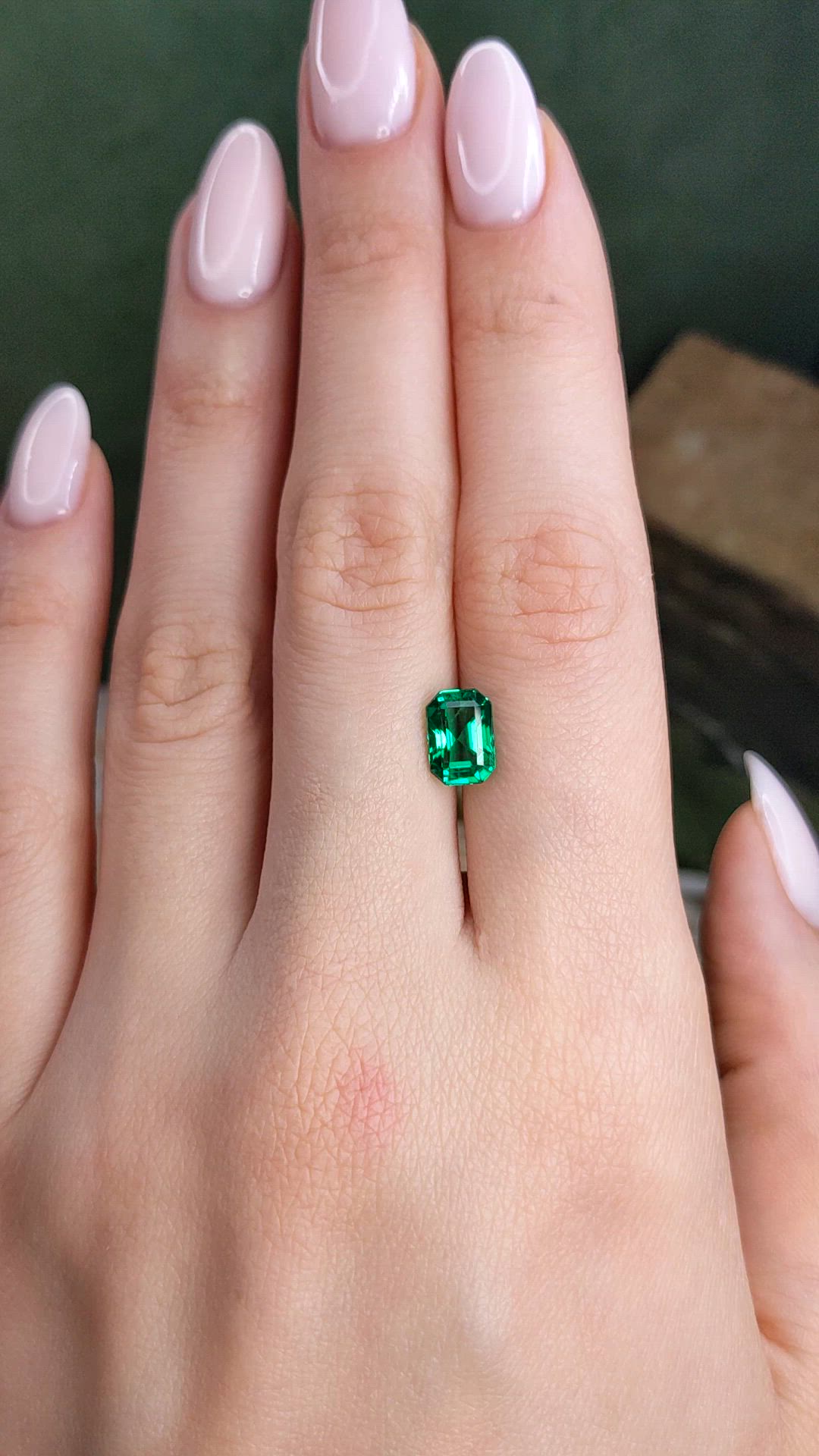 1.79 Ct. Emerald from Zambia Size Video