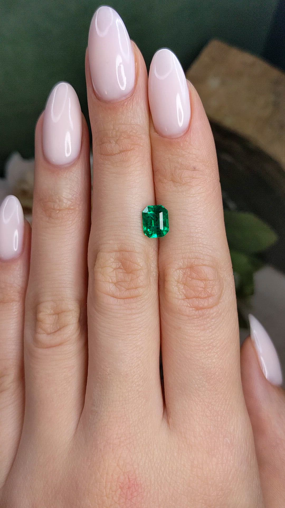 1.51 Ct. Emerald from Zambia Size Video