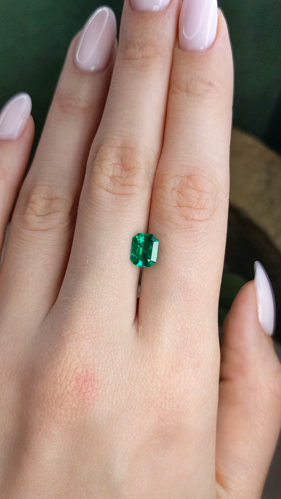 1.51 Ct. Emerald from Zambia Size Video