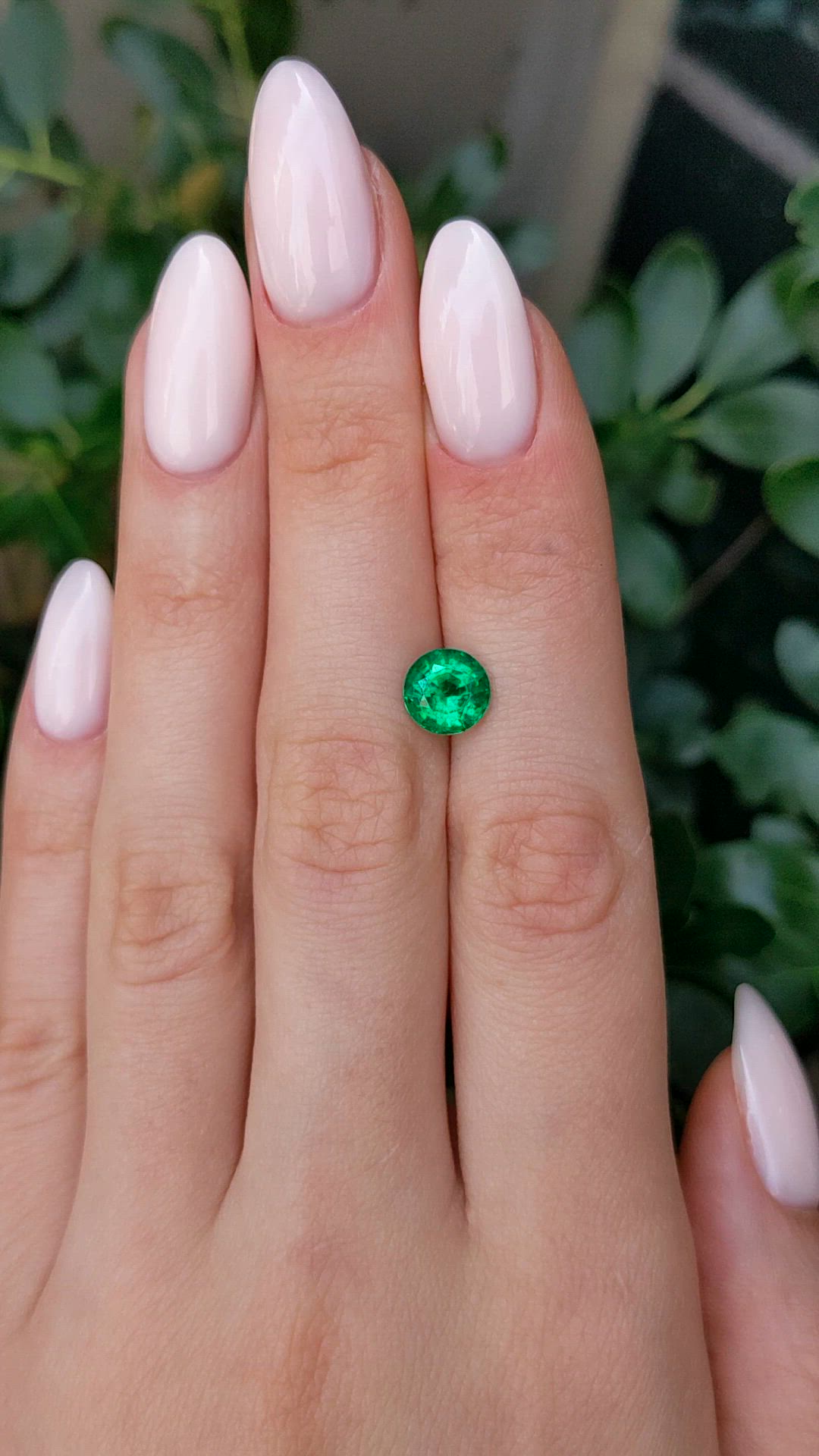 1.71 Ct. Emerald from Zambia Size Video
