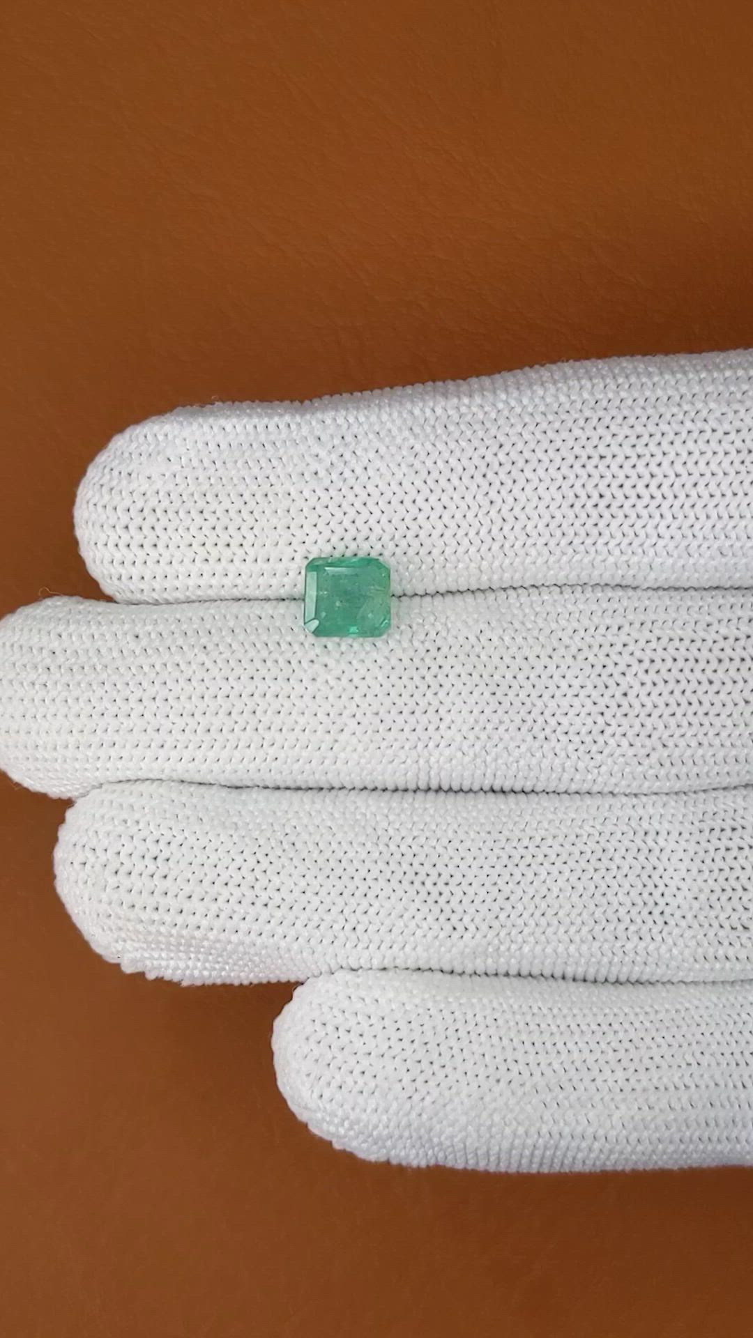 1.40 Ct. Emerald from Zambia Size Video