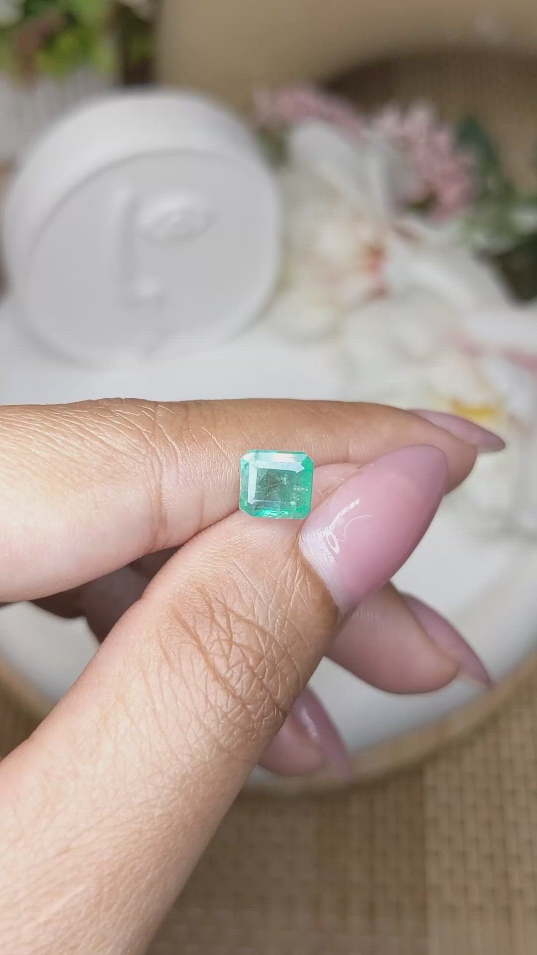 1.40 Ct. Emerald from Zambia Size Video