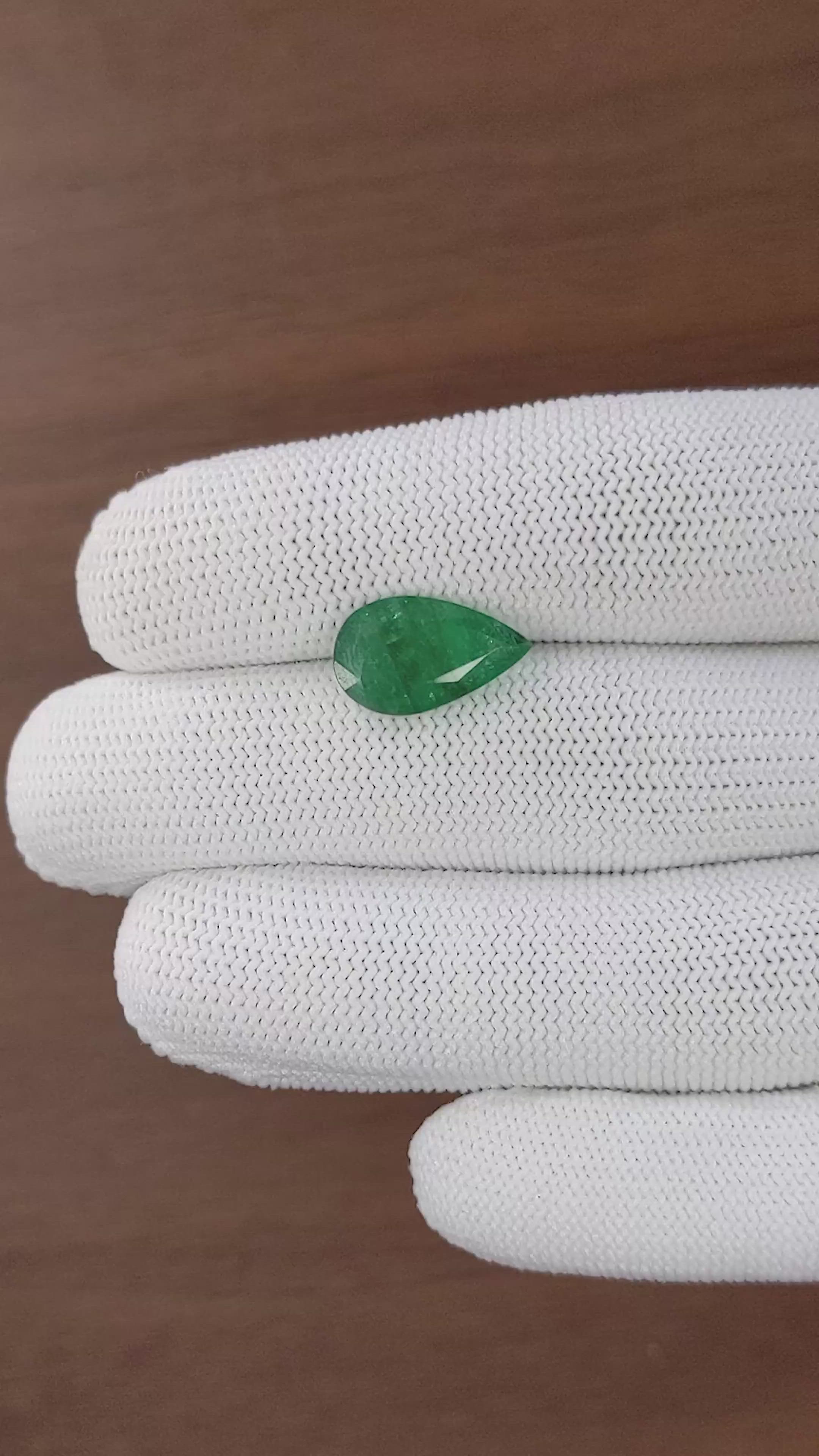 3.49 Ct. Emerald from Zambia Size Video