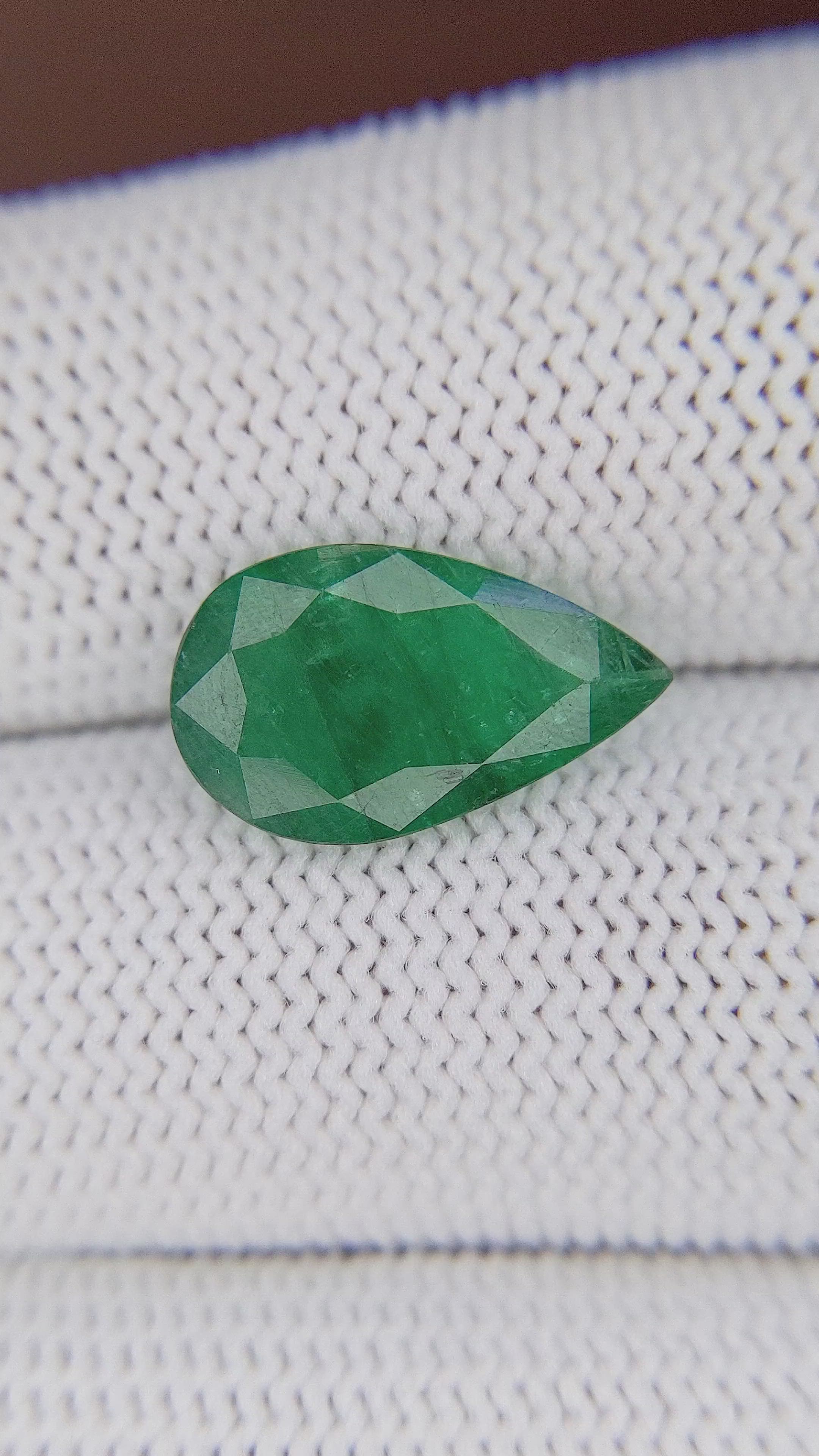 3.49 Ct. Emerald from Zambia Size Video
