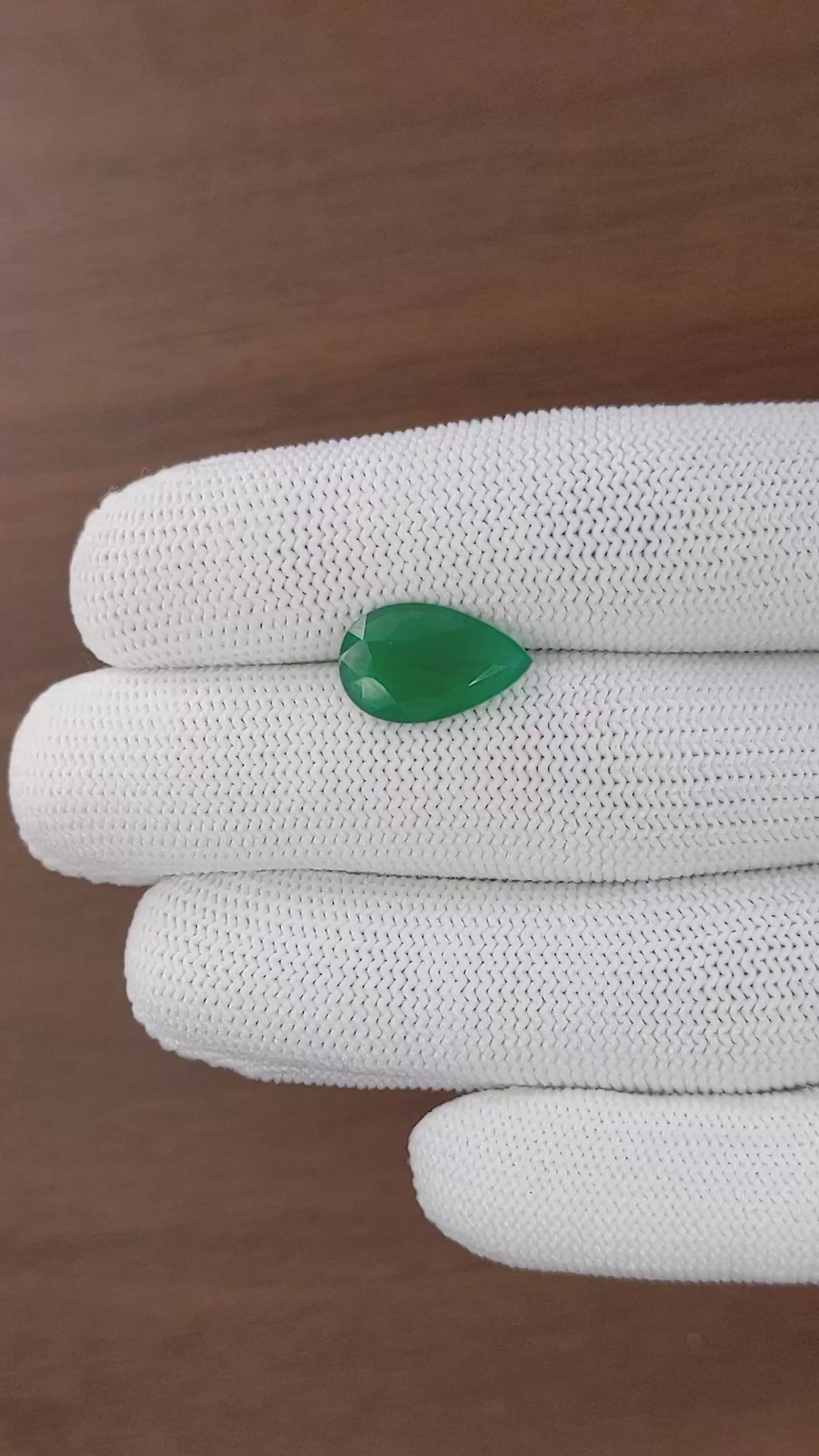 3.15 Ct. Emerald from Zambia Size Video