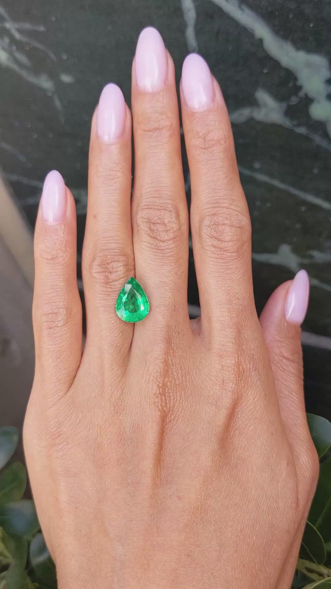 4.00 Ct. Emerald from Zambia Size Video