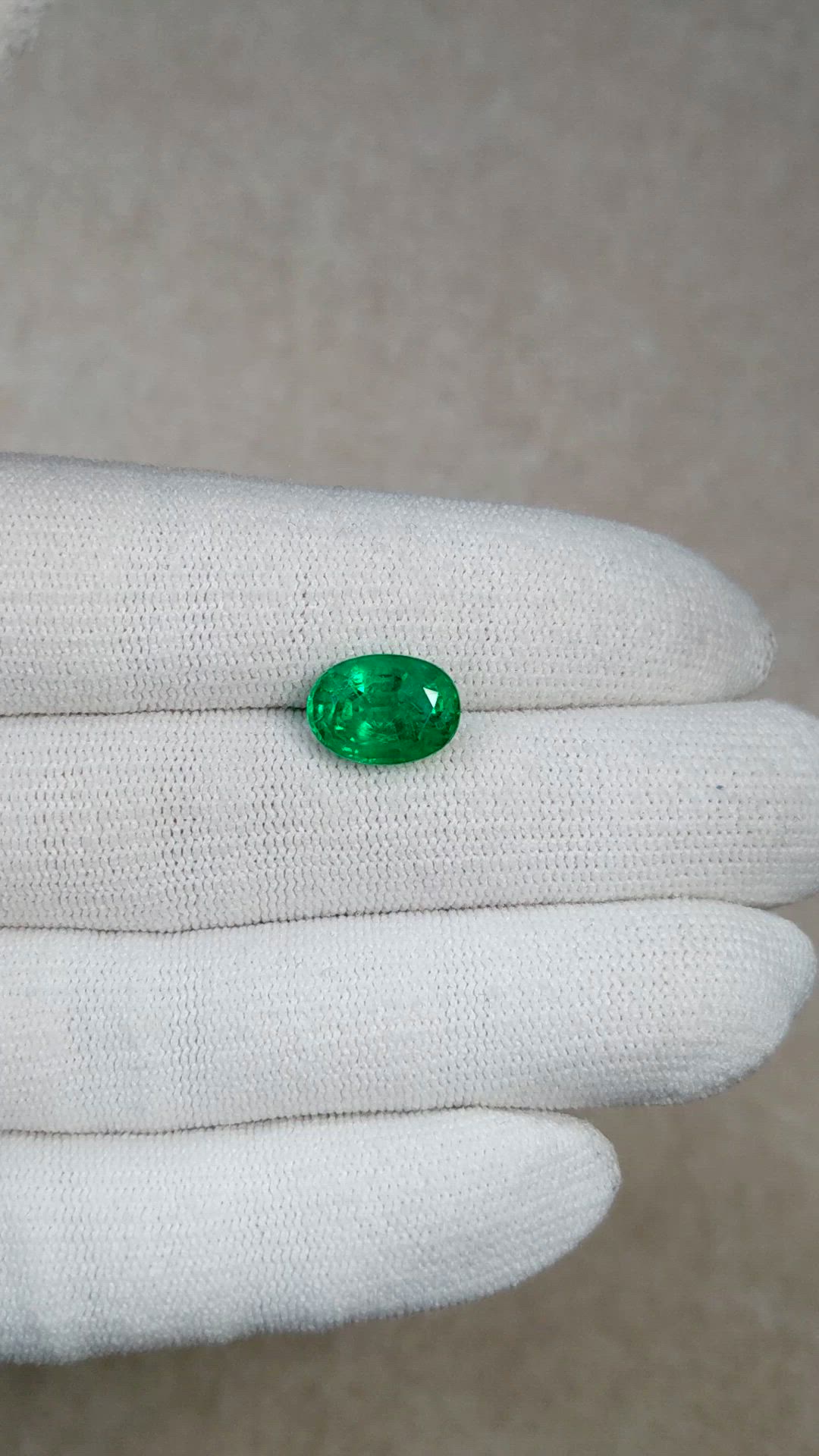 3.79 Ct. Emerald from Zambia Size Video