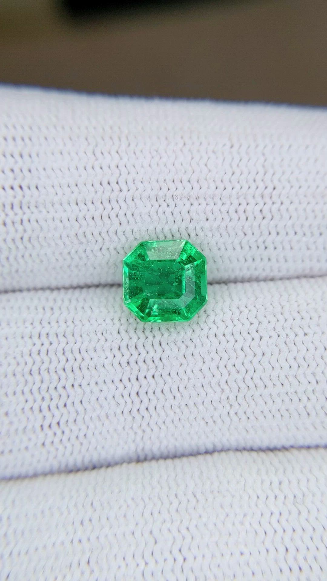 1.64 Ct. Emerald from Colombia Size Video