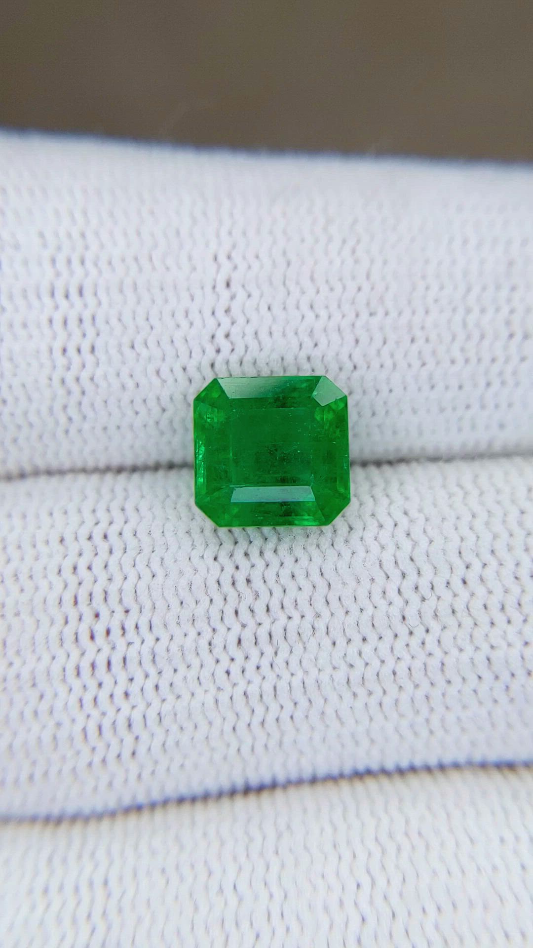 2.39 Ct. Emerald from Brazil Size Video