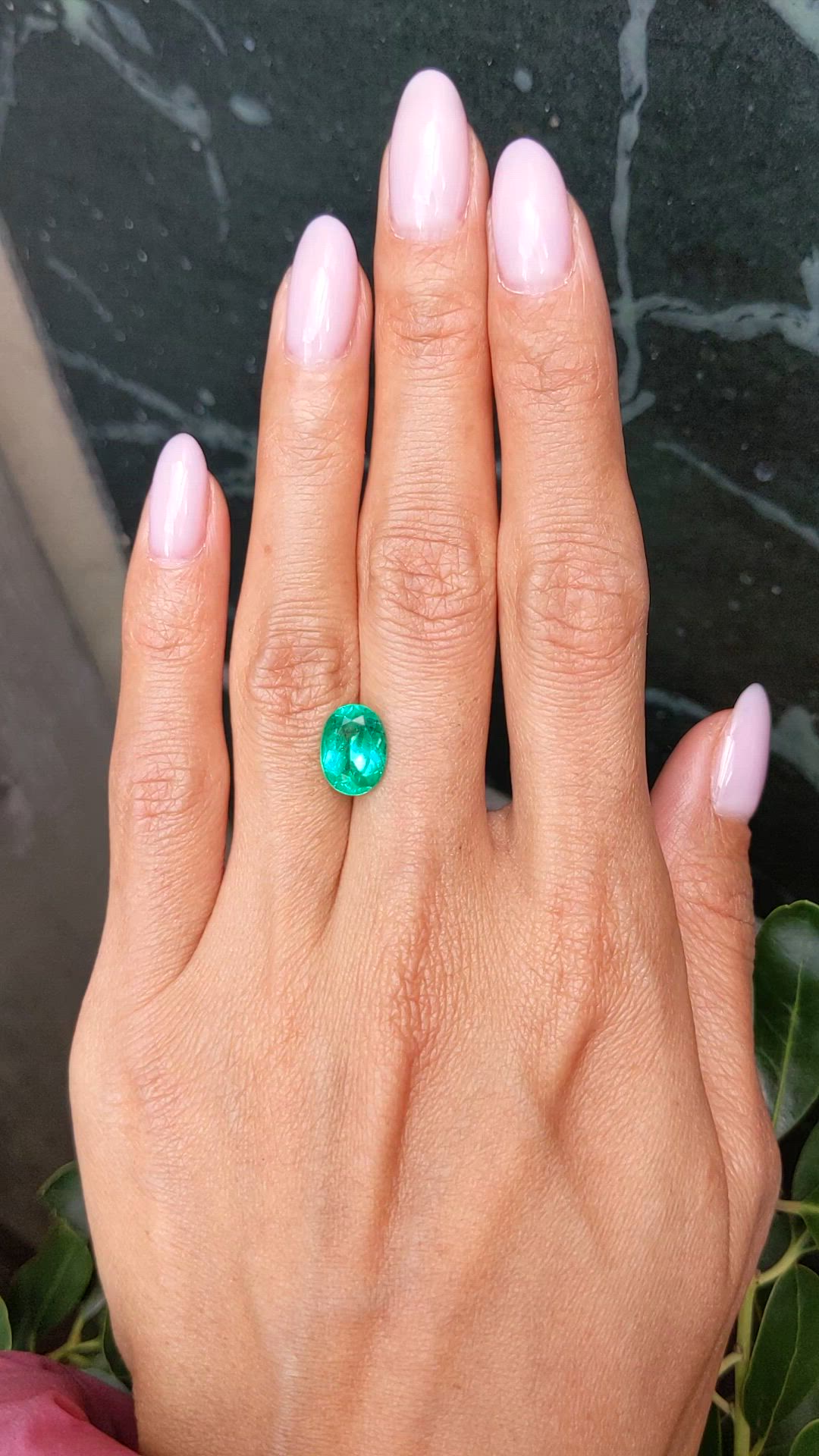 2.55 Ct. Emerald from Colombia Size Video