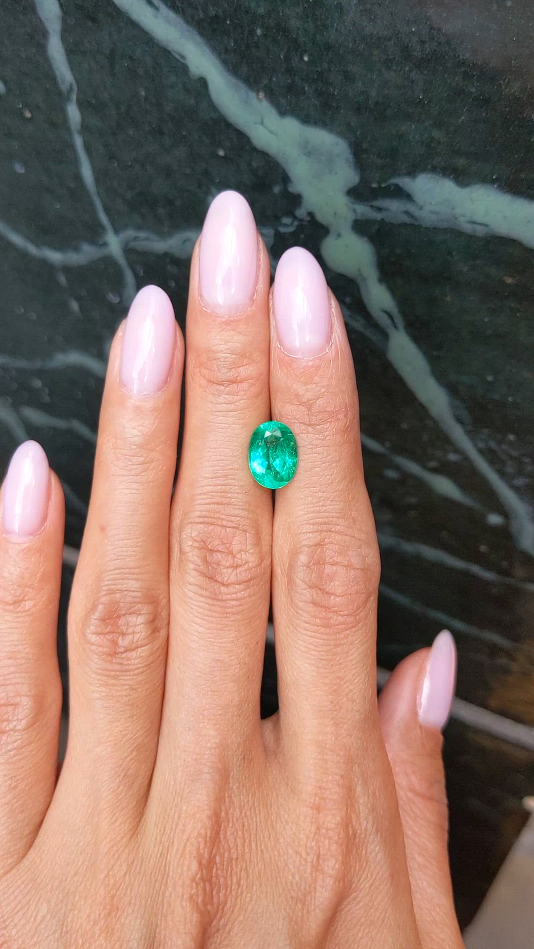 2.55 Ct. Emerald from Colombia Size Video