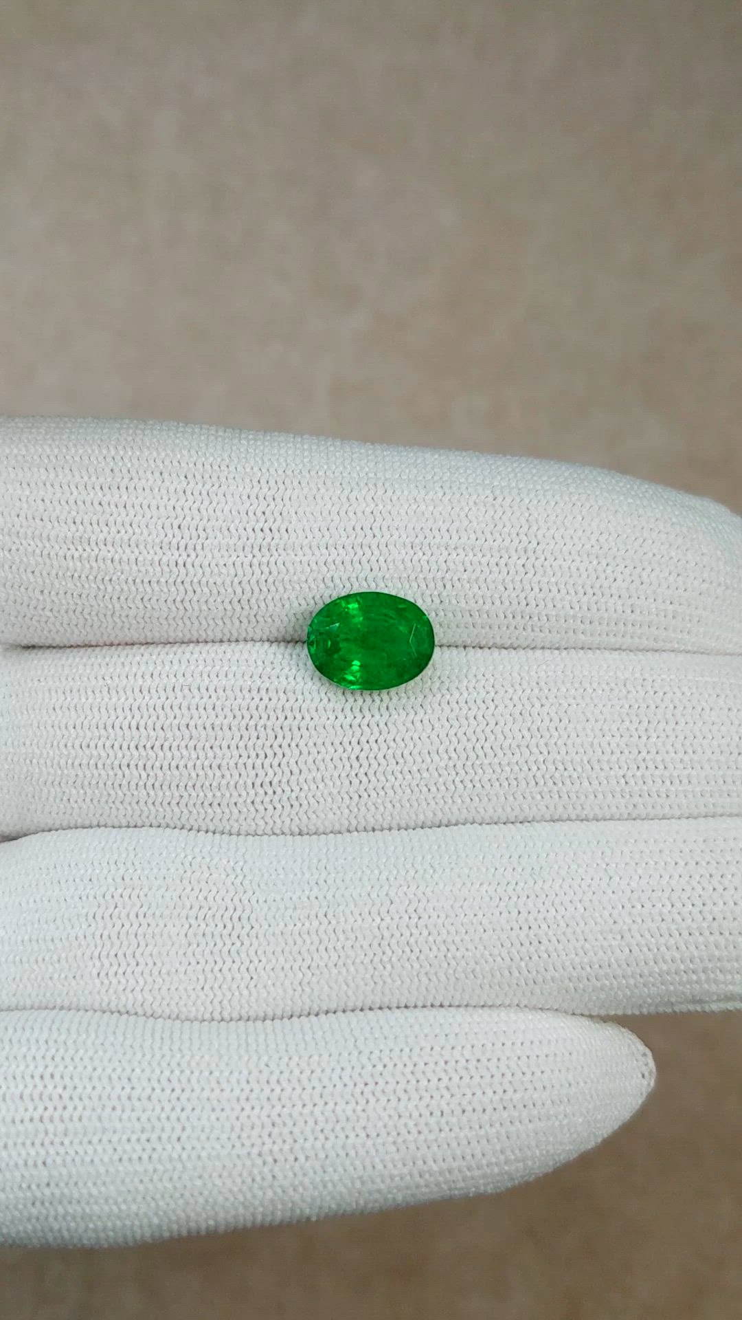 3.12 Ct. Emerald from Zambia Size Video