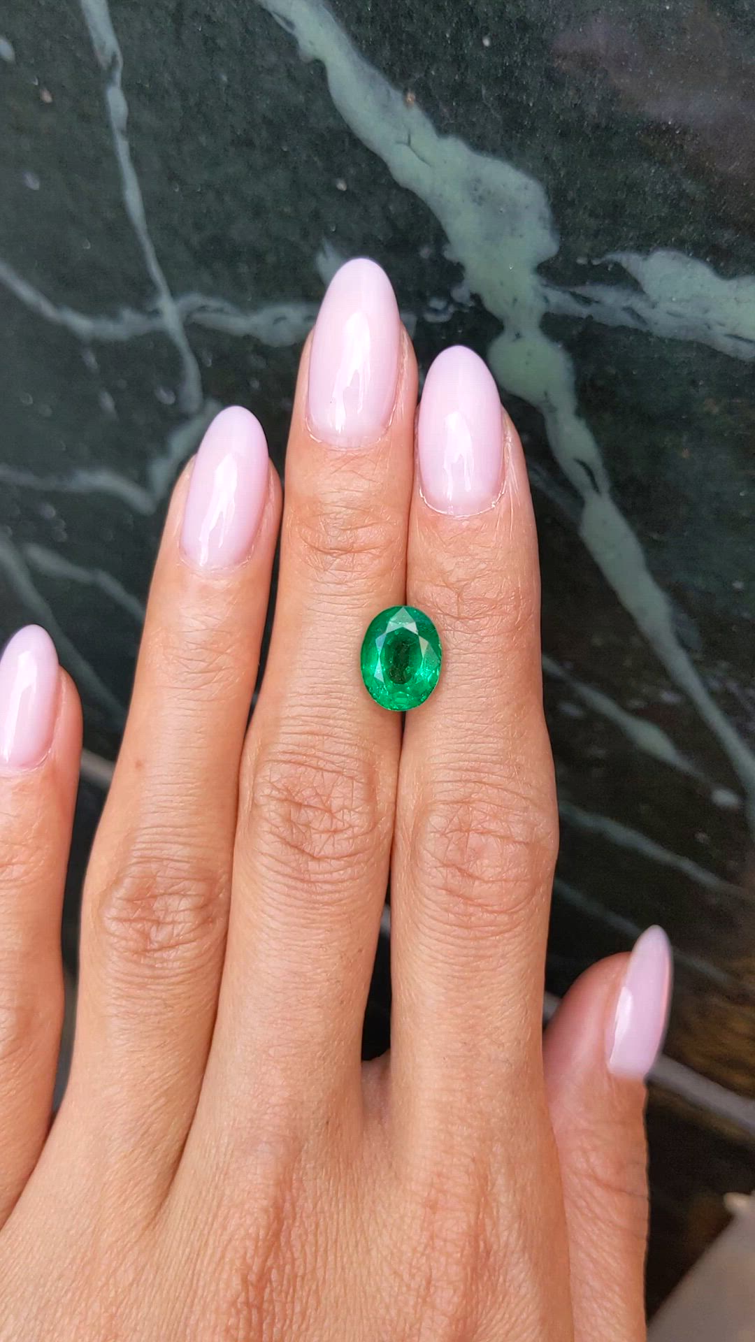 3.12 Ct. Emerald from Zambia Size Video