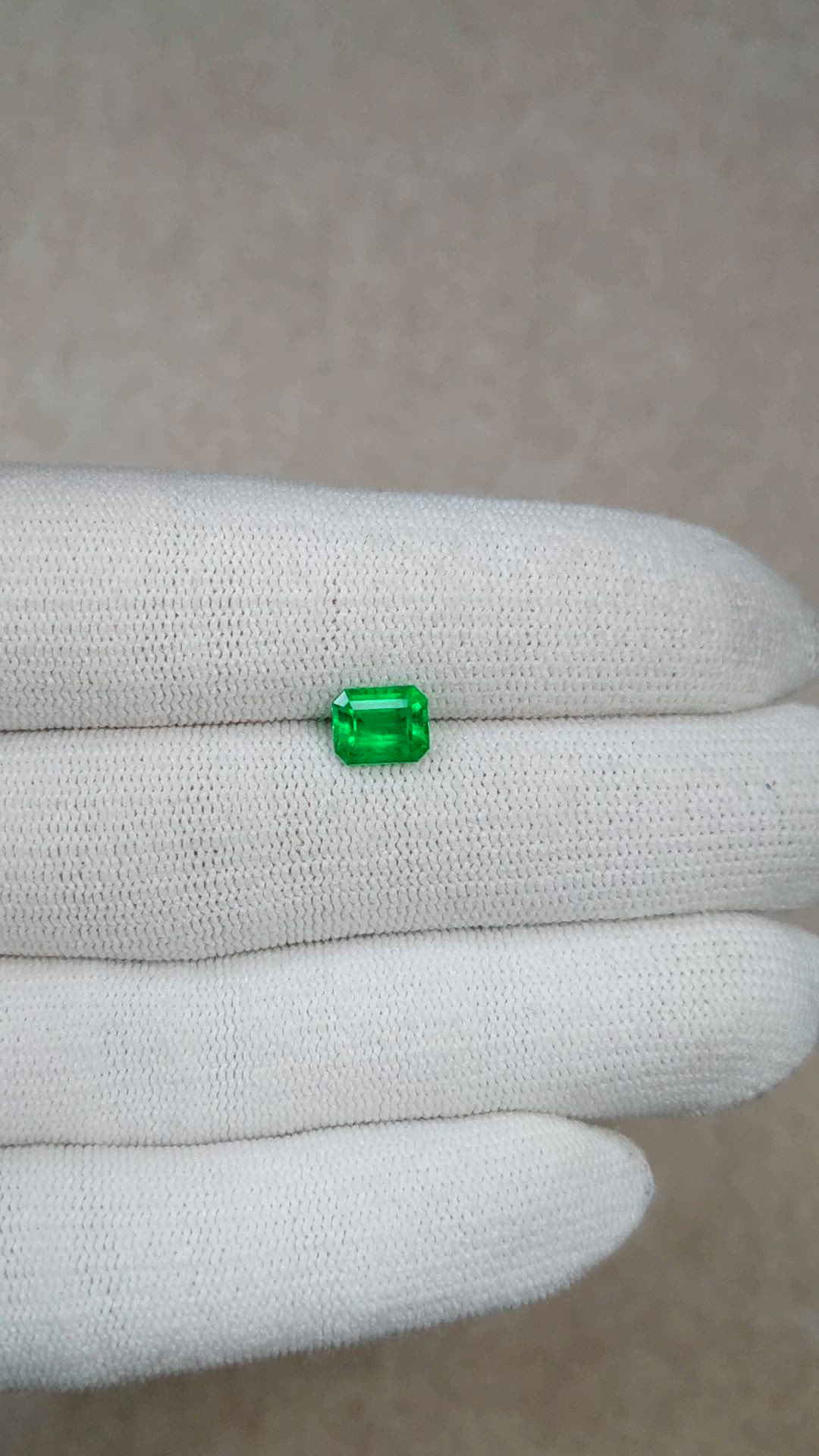 1.29 Ct. Emerald from Colombia Size Video