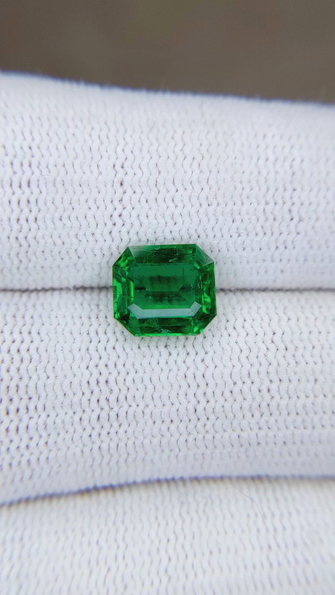 2.44 Ct. Emerald from Zambia Size Video