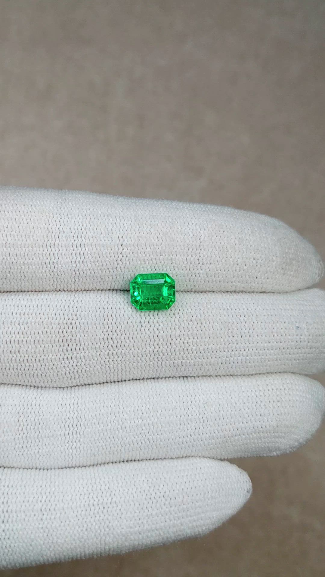 1.82 Ct. Emerald from Colombia Size Video