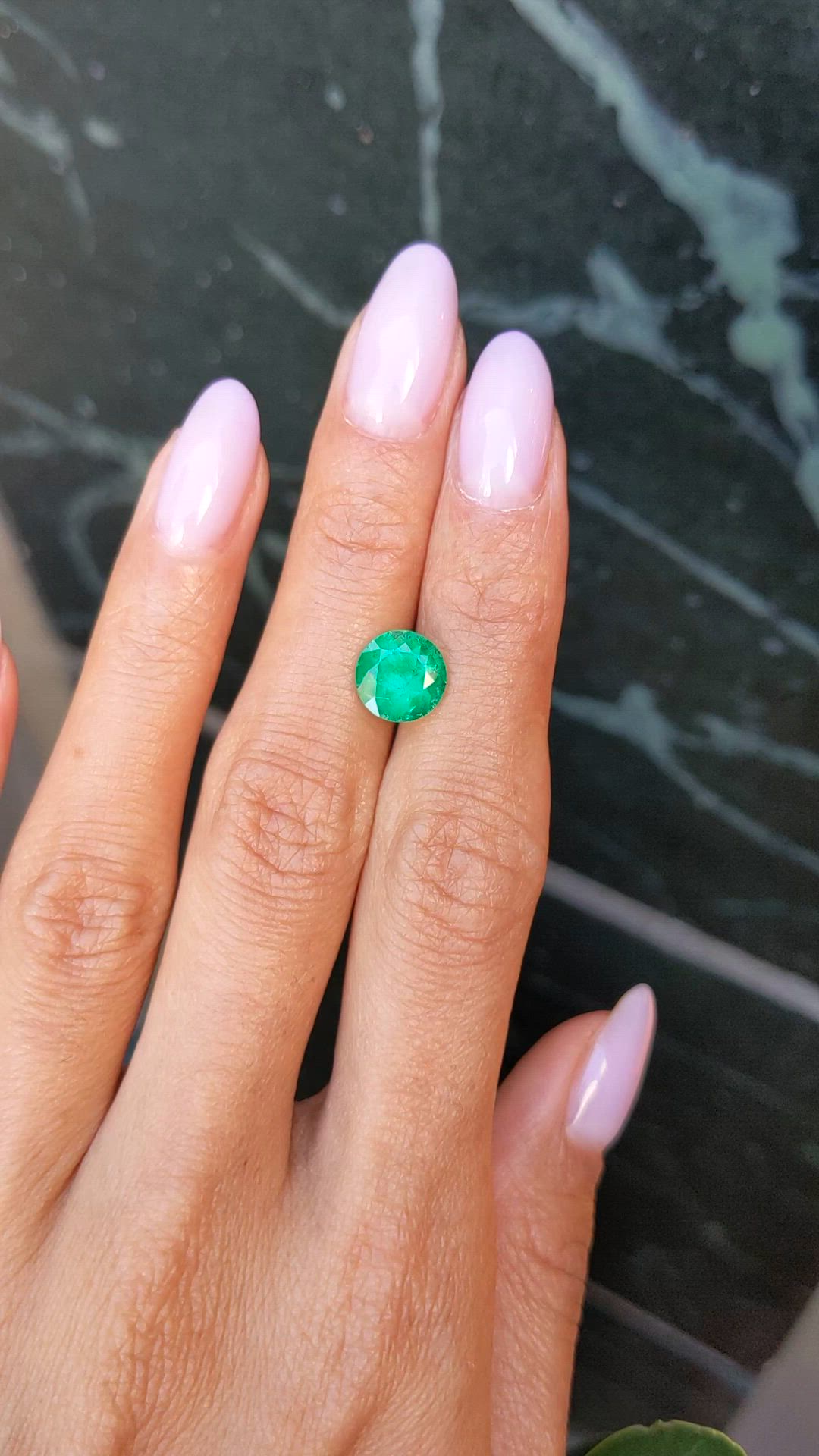 2.19 Ct. Emerald from Colombia Size Video