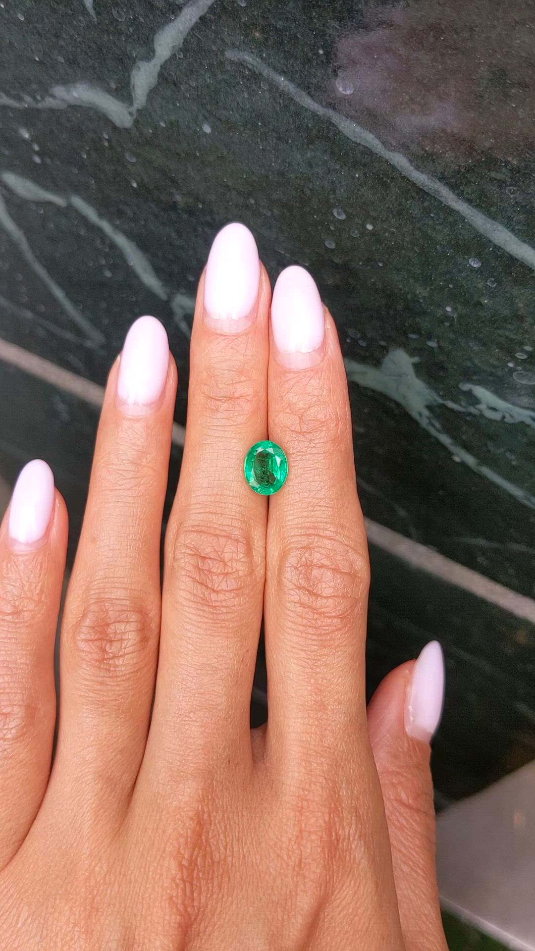 1.69 Ct. Emerald from Zambia Size Video