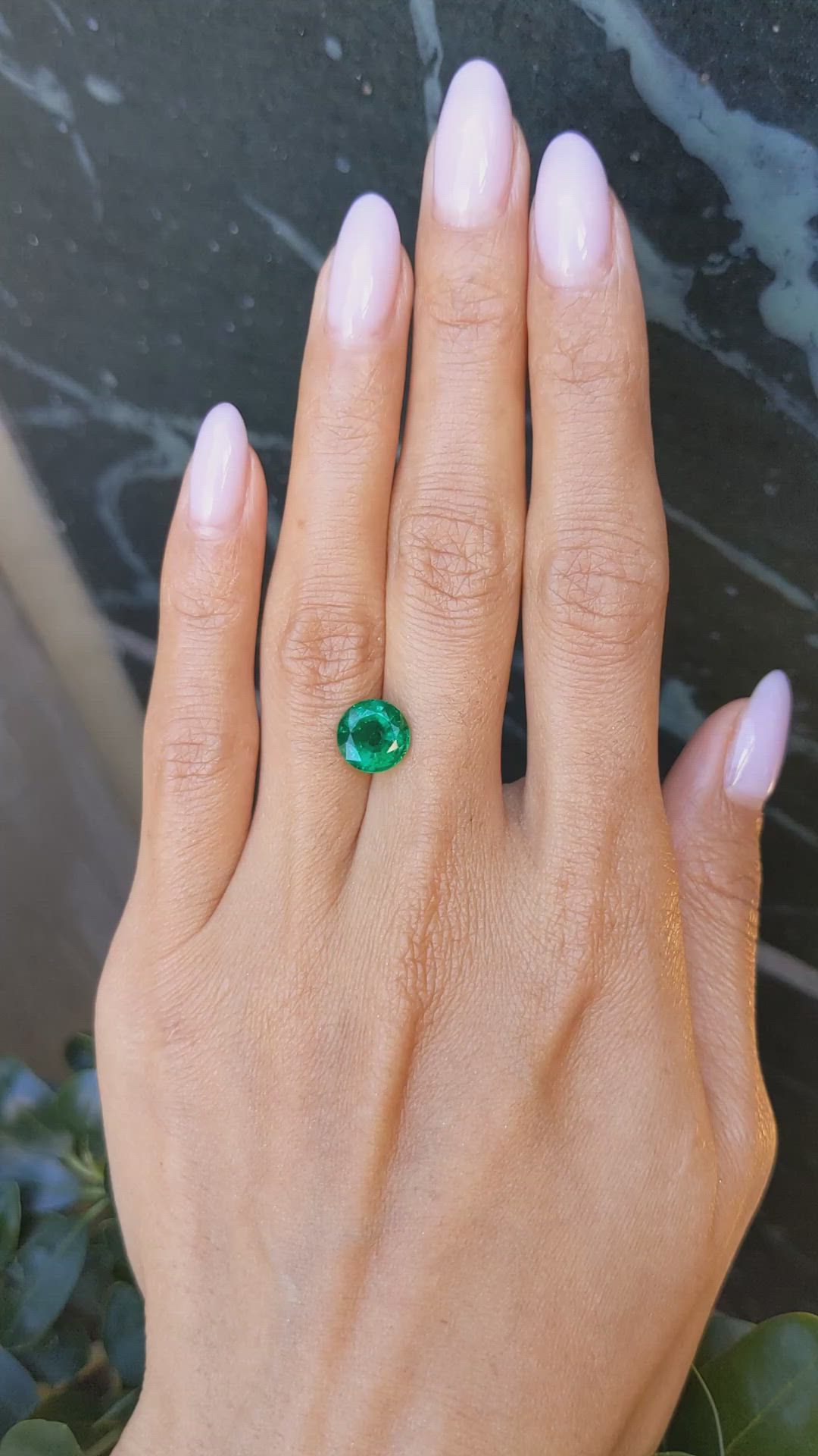 2.52 Ct. Emerald from Zambia Size Video