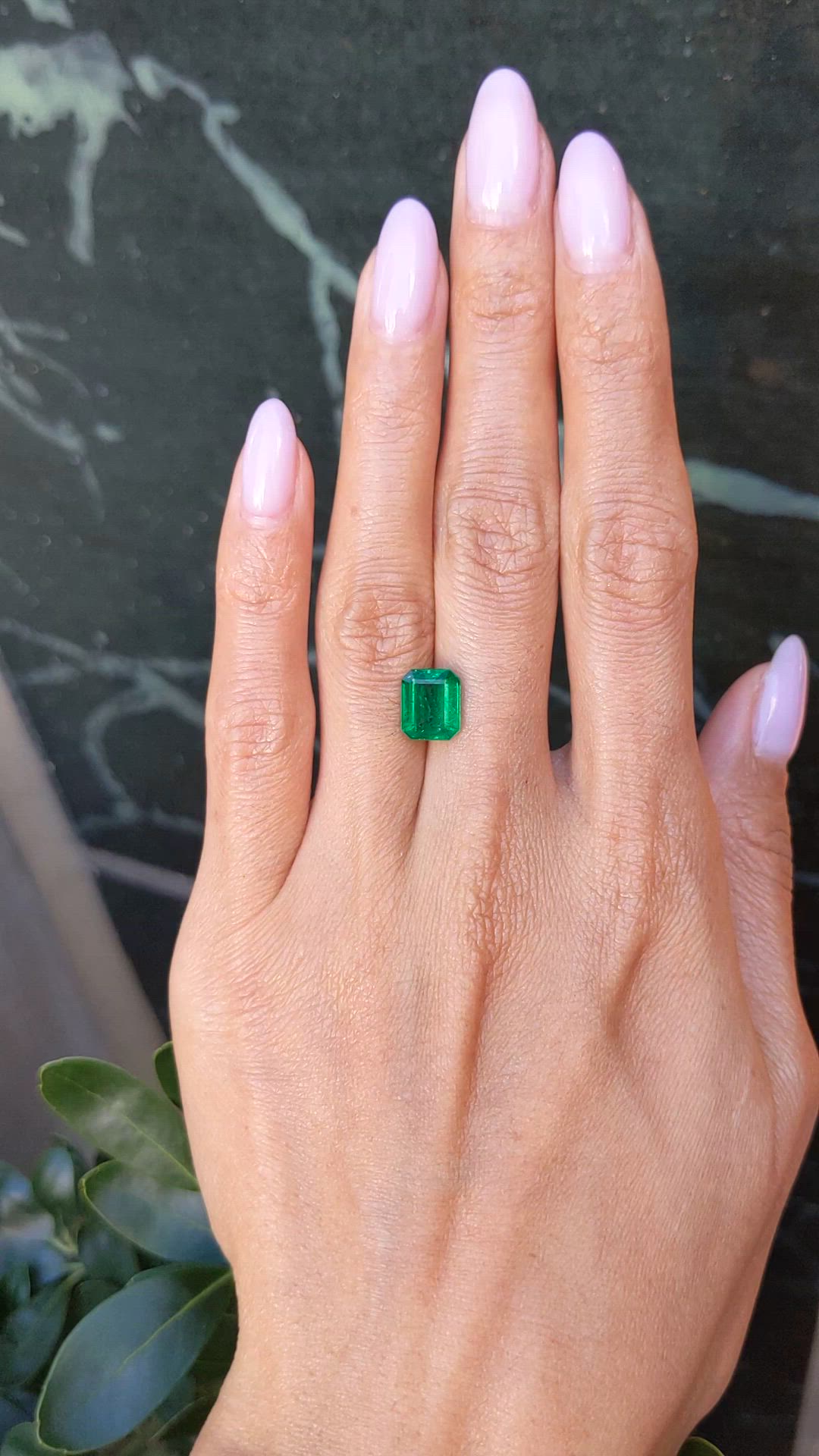 2.53 Ct. Emerald from Zambia Size Video
