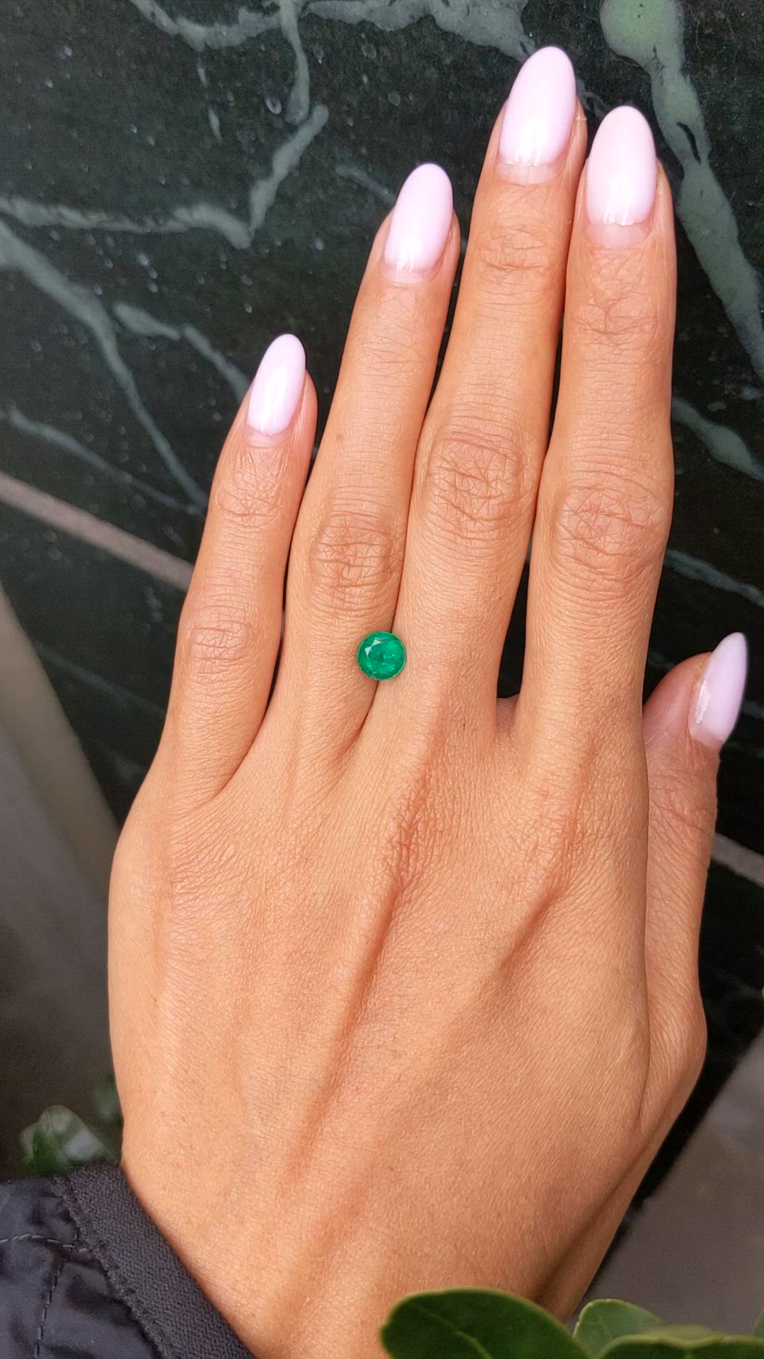 1.17 Ct. Emerald from Zambia Size Video