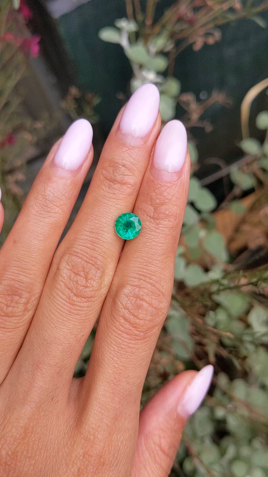 1.33 Ct. Emerald from Zambia Size Video