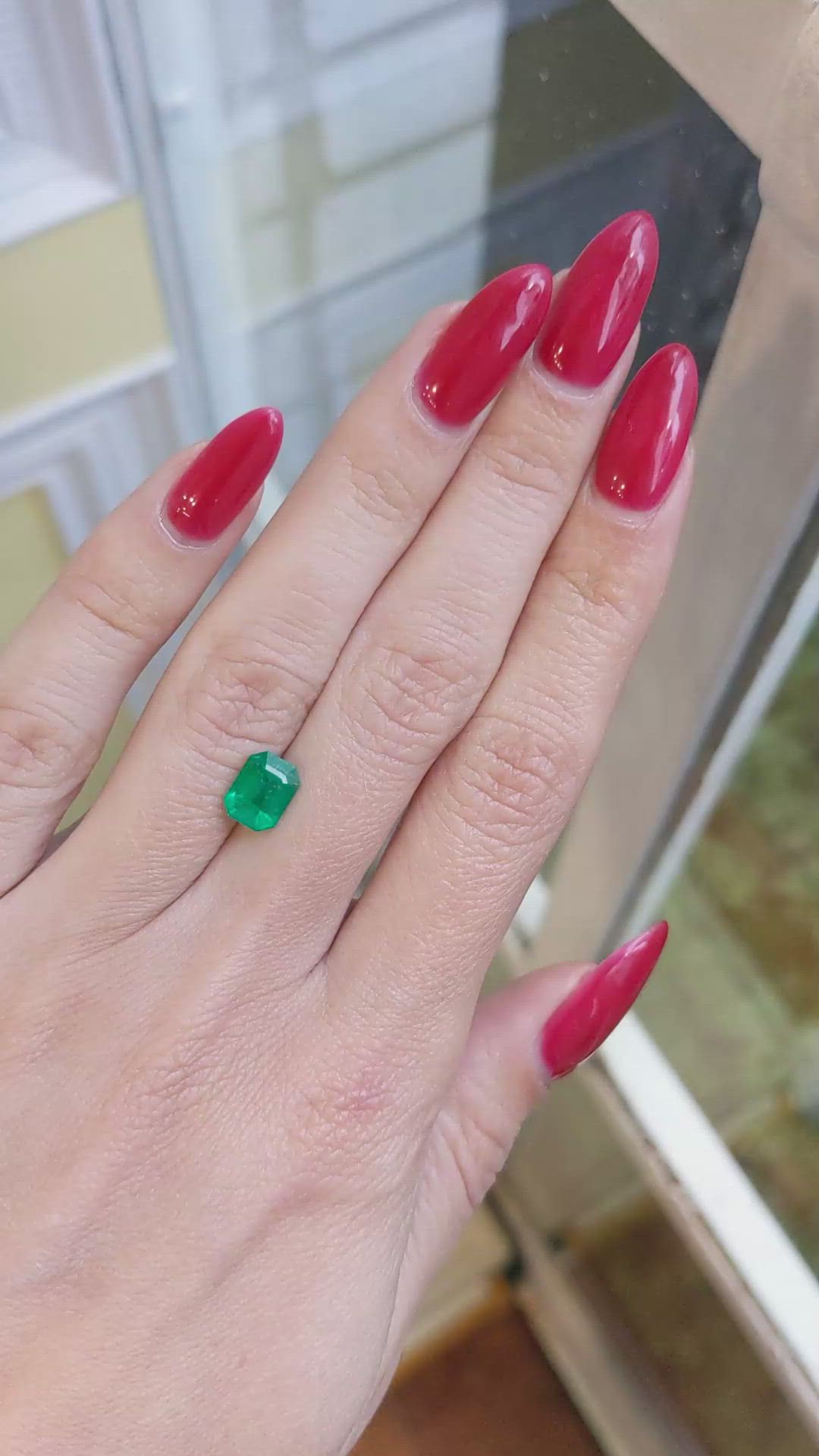 1.18 Ct. Emerald from Zambia Size Video