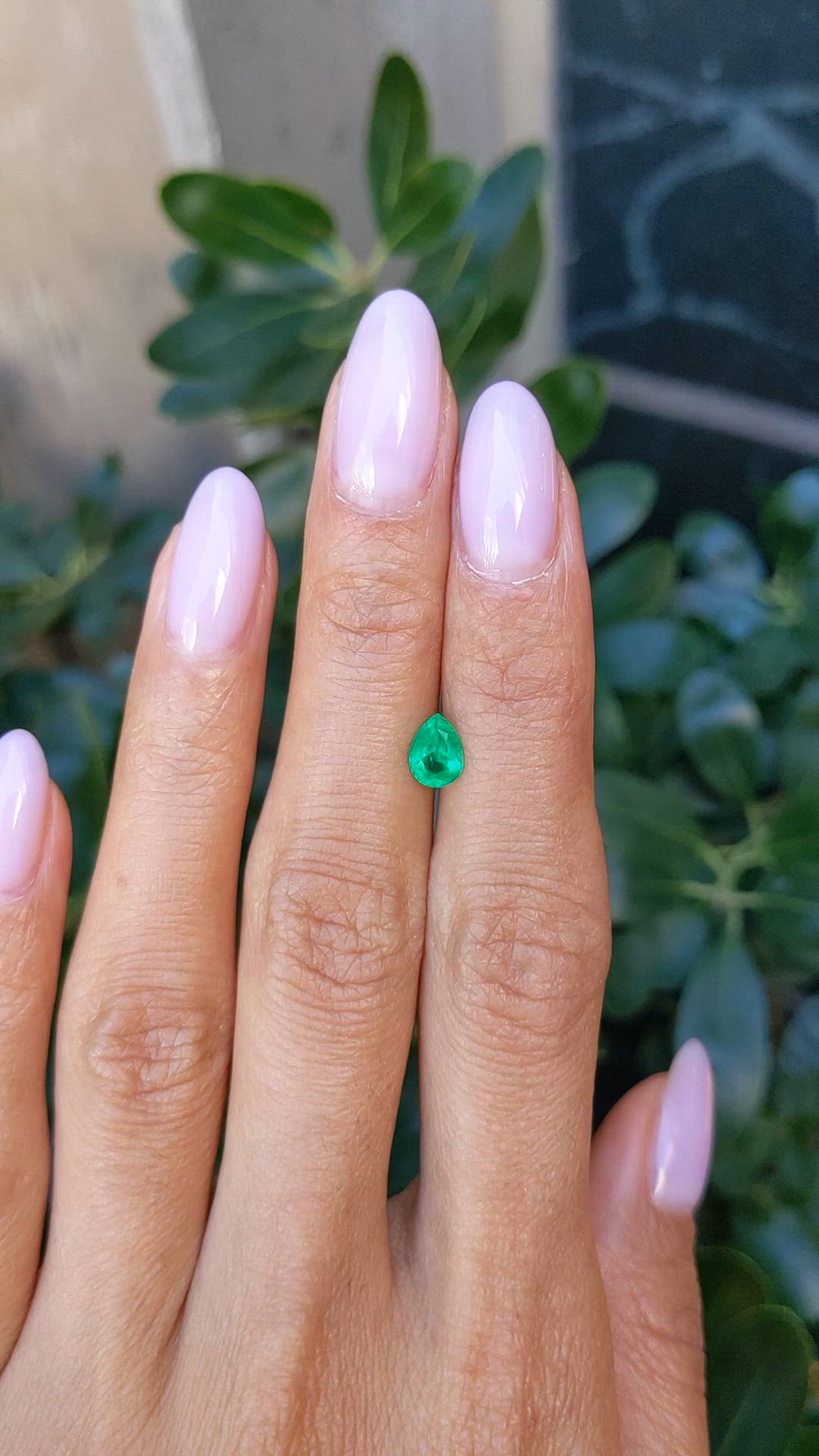 0.58 Ct. Emerald from Colombia Size Video