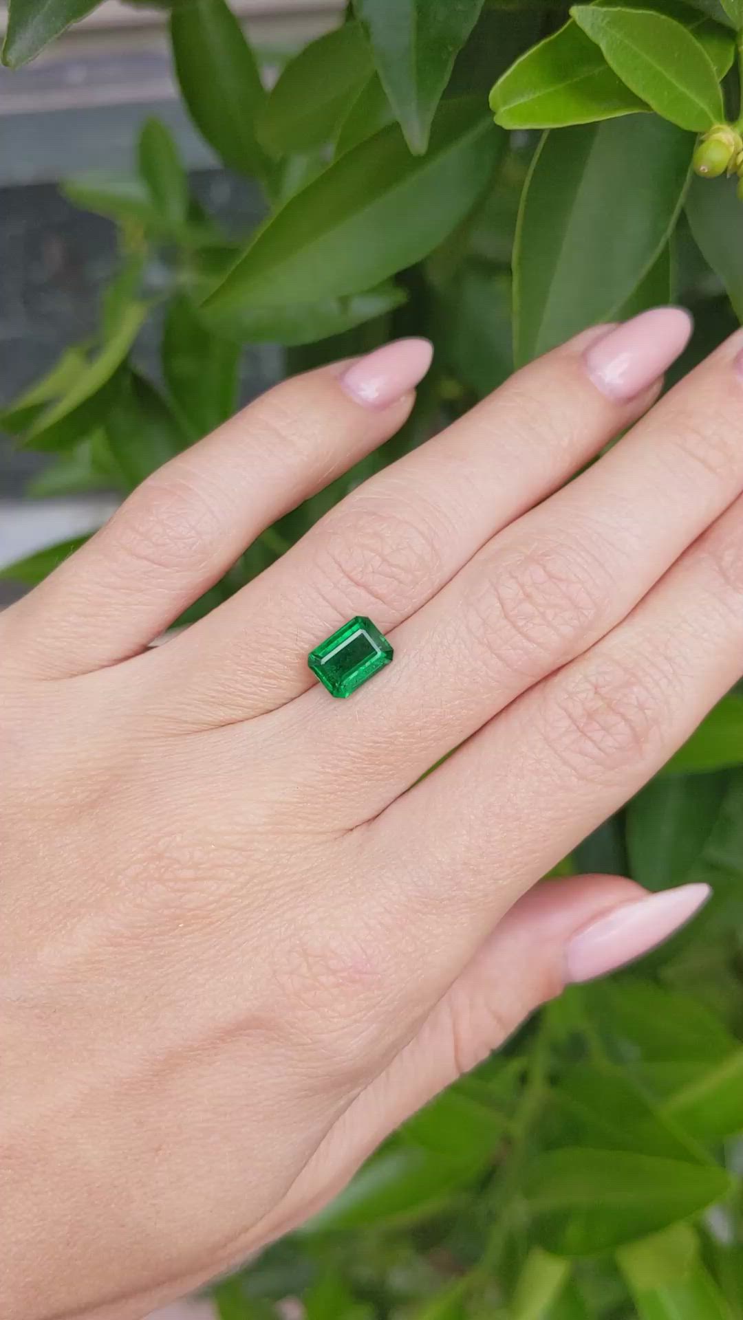 1.62 Ct. Emerald from Zambia Size Video