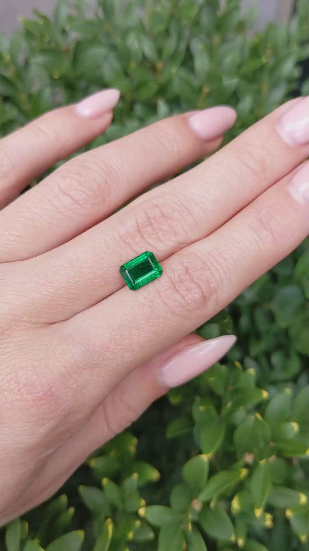 1.62 Ct. Emerald from Zambia Size Video