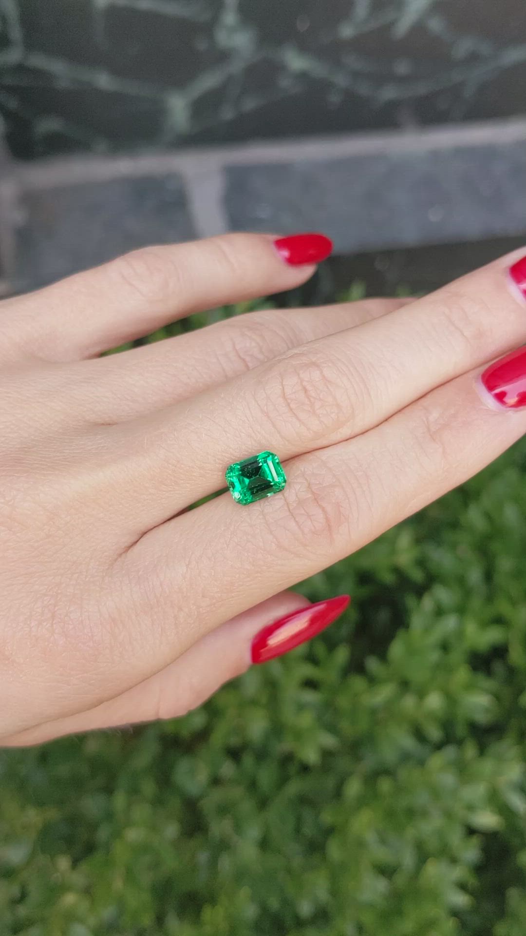 1.91 Ct. Emerald from Zambia Size Video