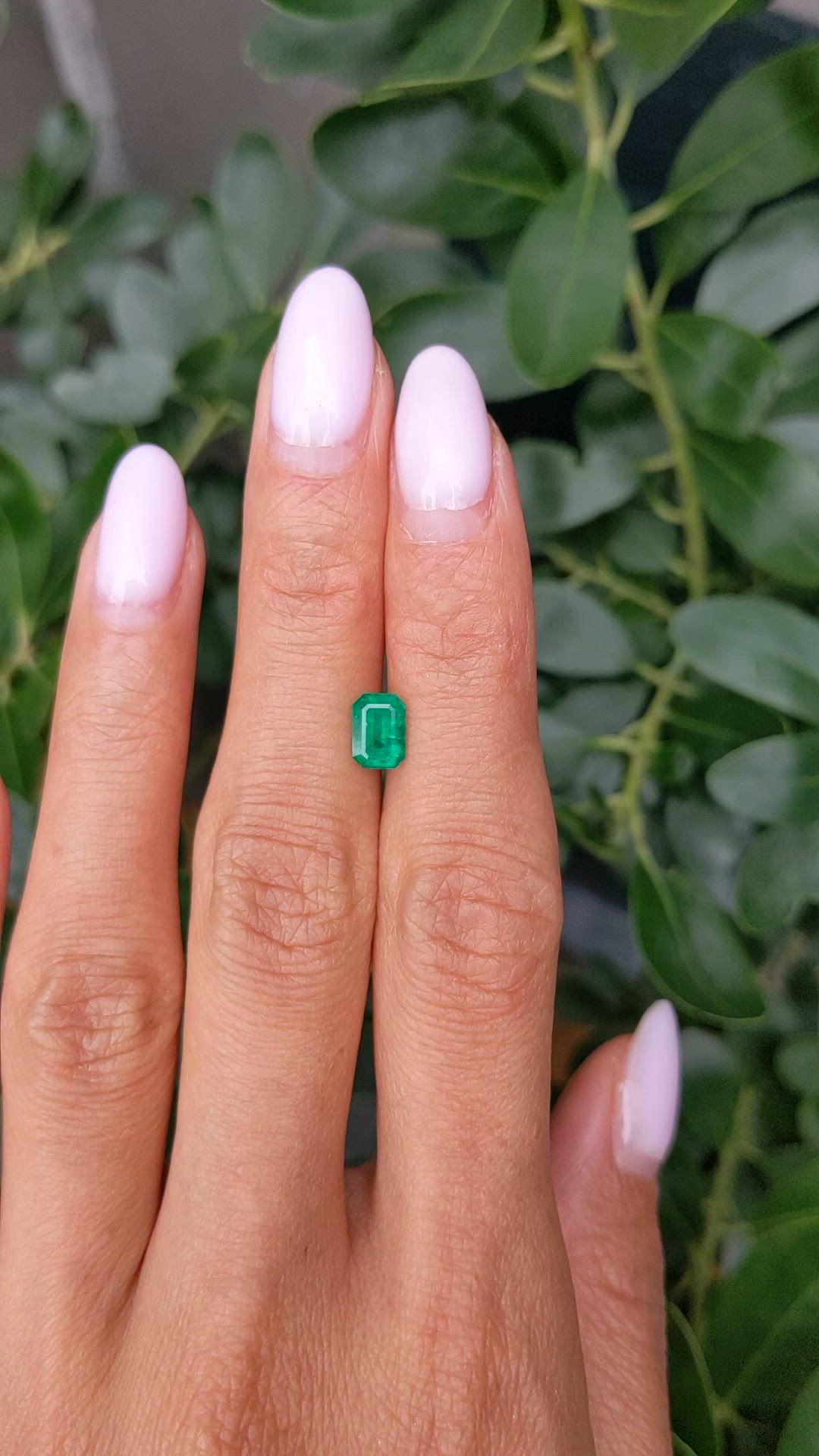 0.87 Ct. Emerald from Zambia Size Video