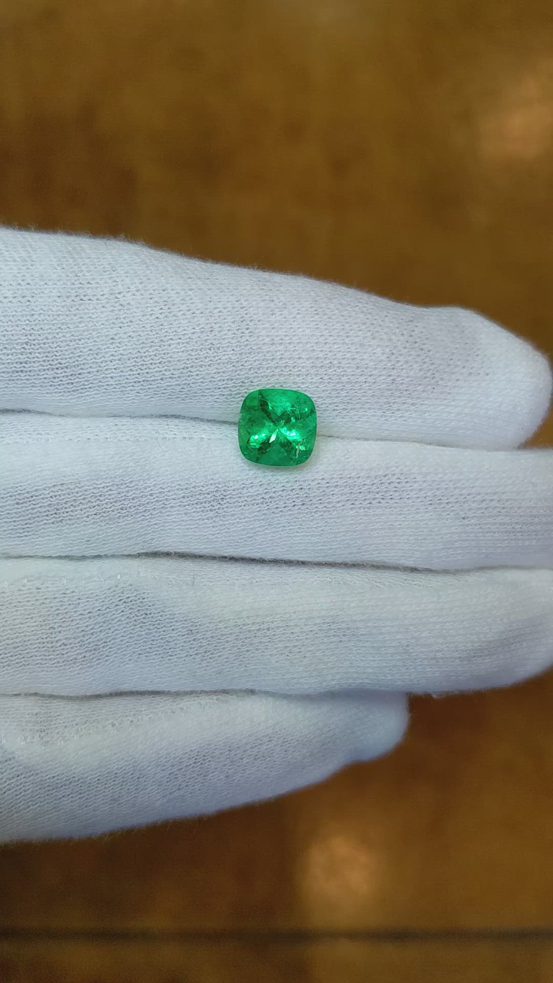 1.95 Ct. Emerald from Colombia Size Video