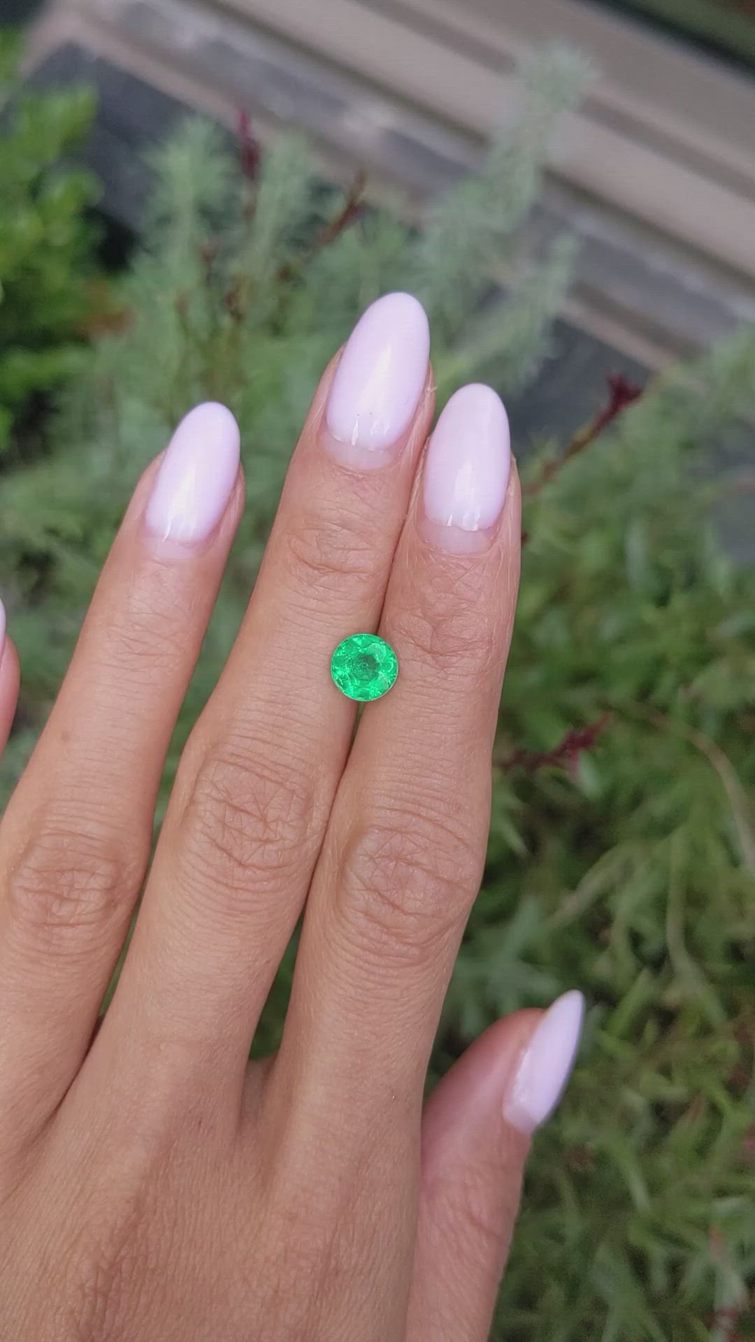 1.23 Ct. Emerald from Zambia Size Video