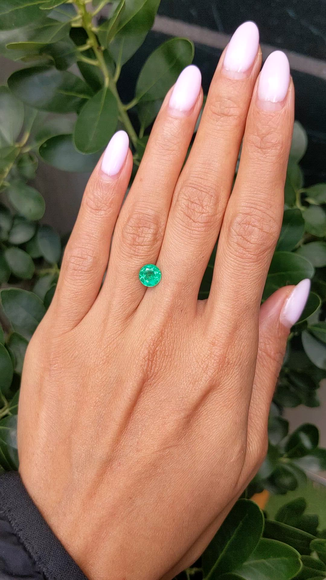1.23 Ct. Emerald from Zambia Size Video