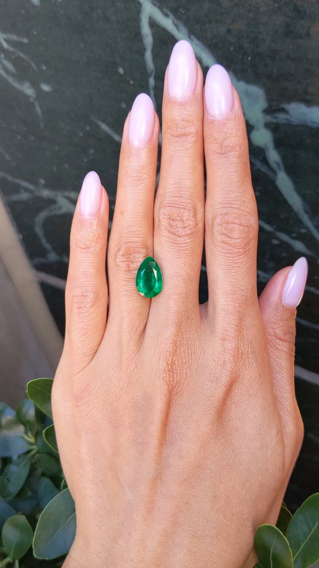 3.60 Ct. Emerald from Zambia Size Video