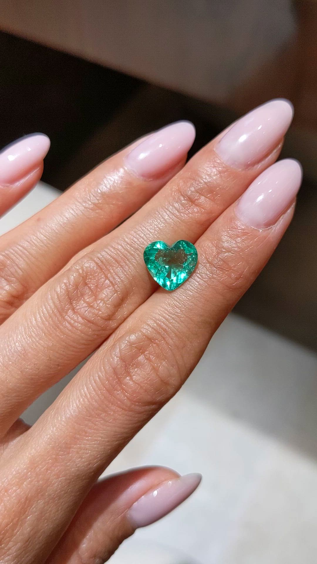 3.10 Ct. Emerald from Colombia Size Video
