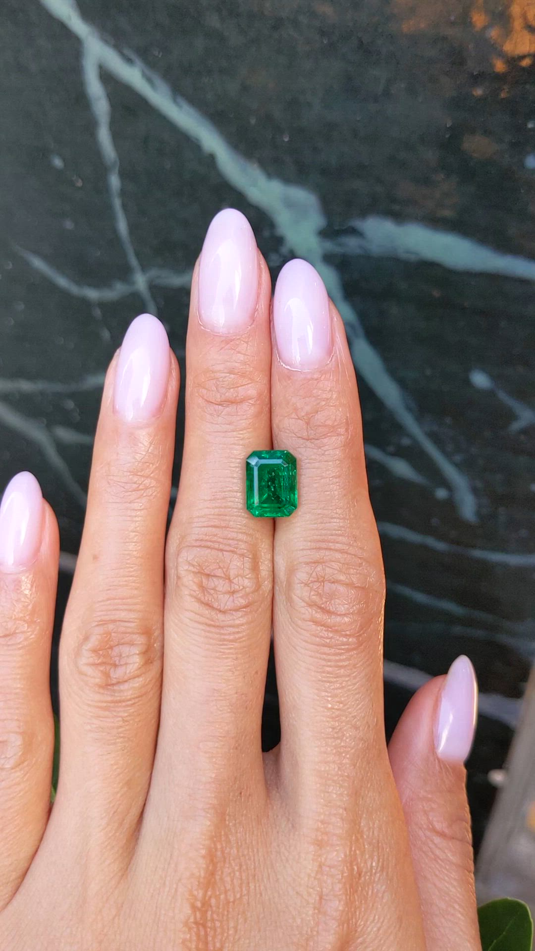 3.65 Ct. Emerald from Zambia Size Video