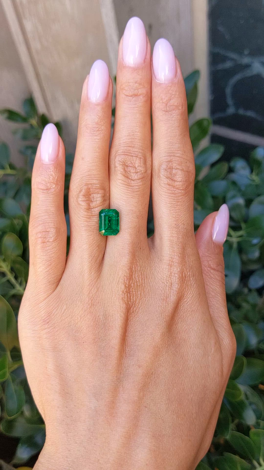 3.65 Ct. Emerald from Zambia Size Video